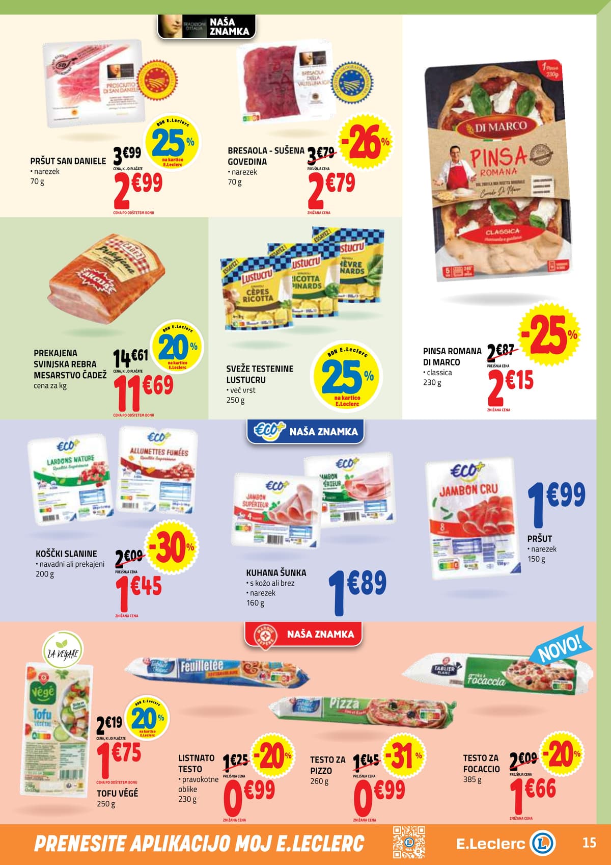 Stran 15. E.Leclerc kataloga - Akcijska Ponudba od 23.03.2026.