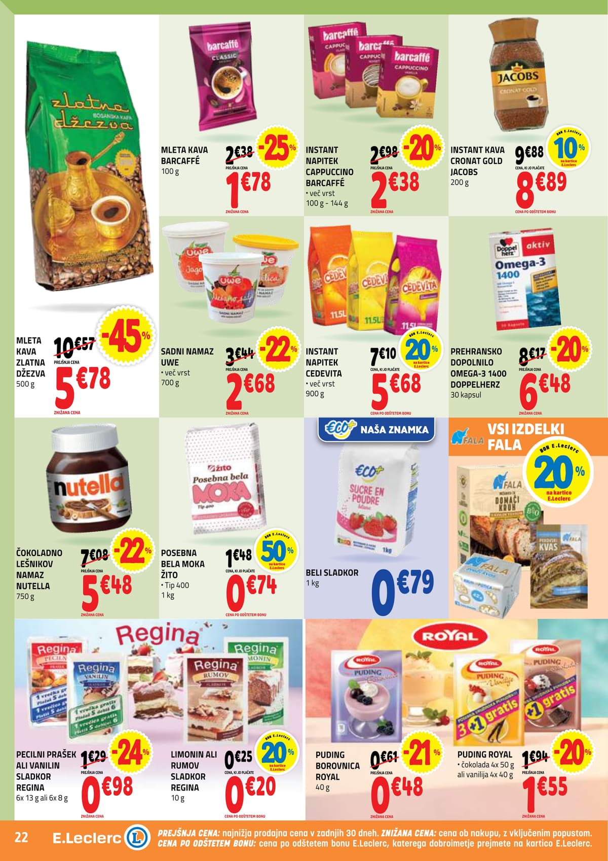 Stran 22. E.Leclerc kataloga - Akcijska Ponudba