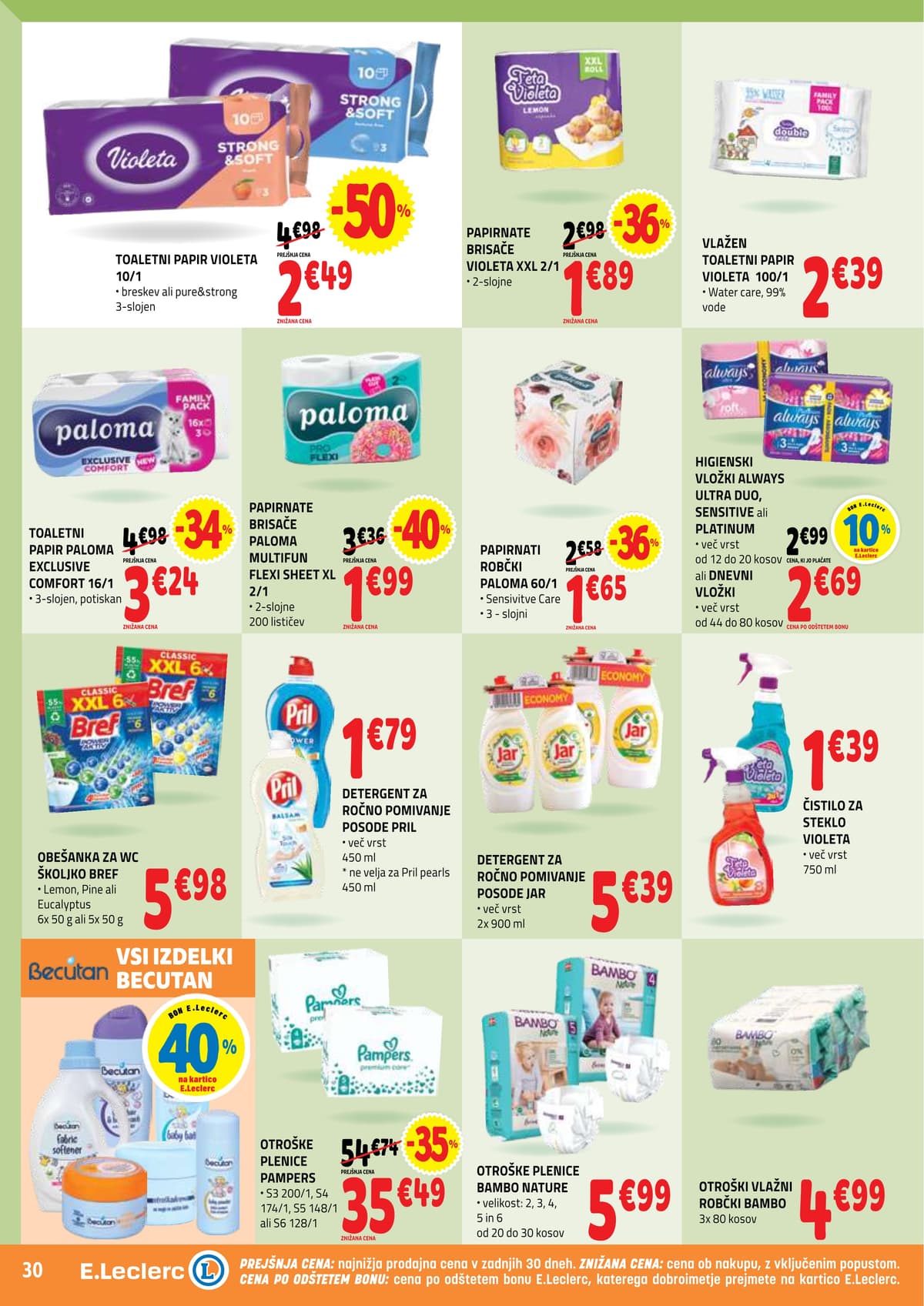 Stran 30. E.Leclerc kataloga - Akcijska Ponudba