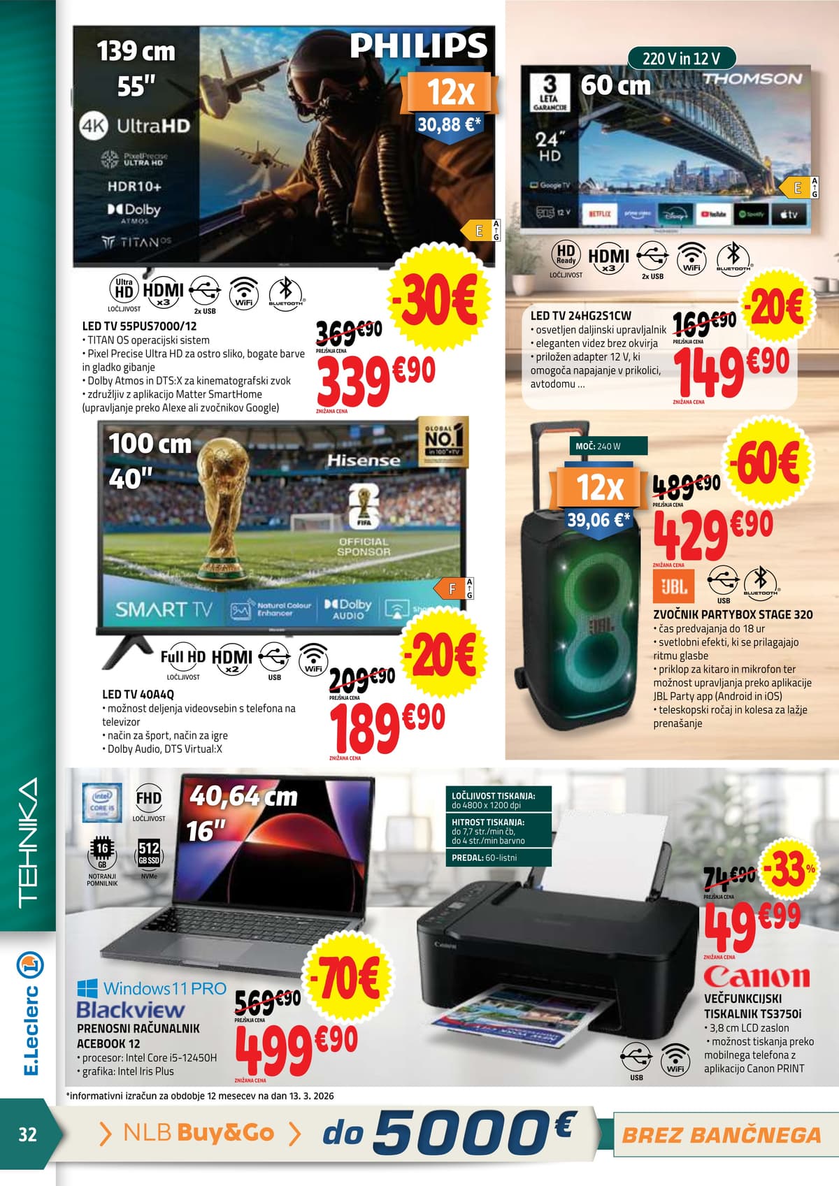 Stran 32. E.Leclerc kataloga - Akcijska Ponudba od 23.03.2026.