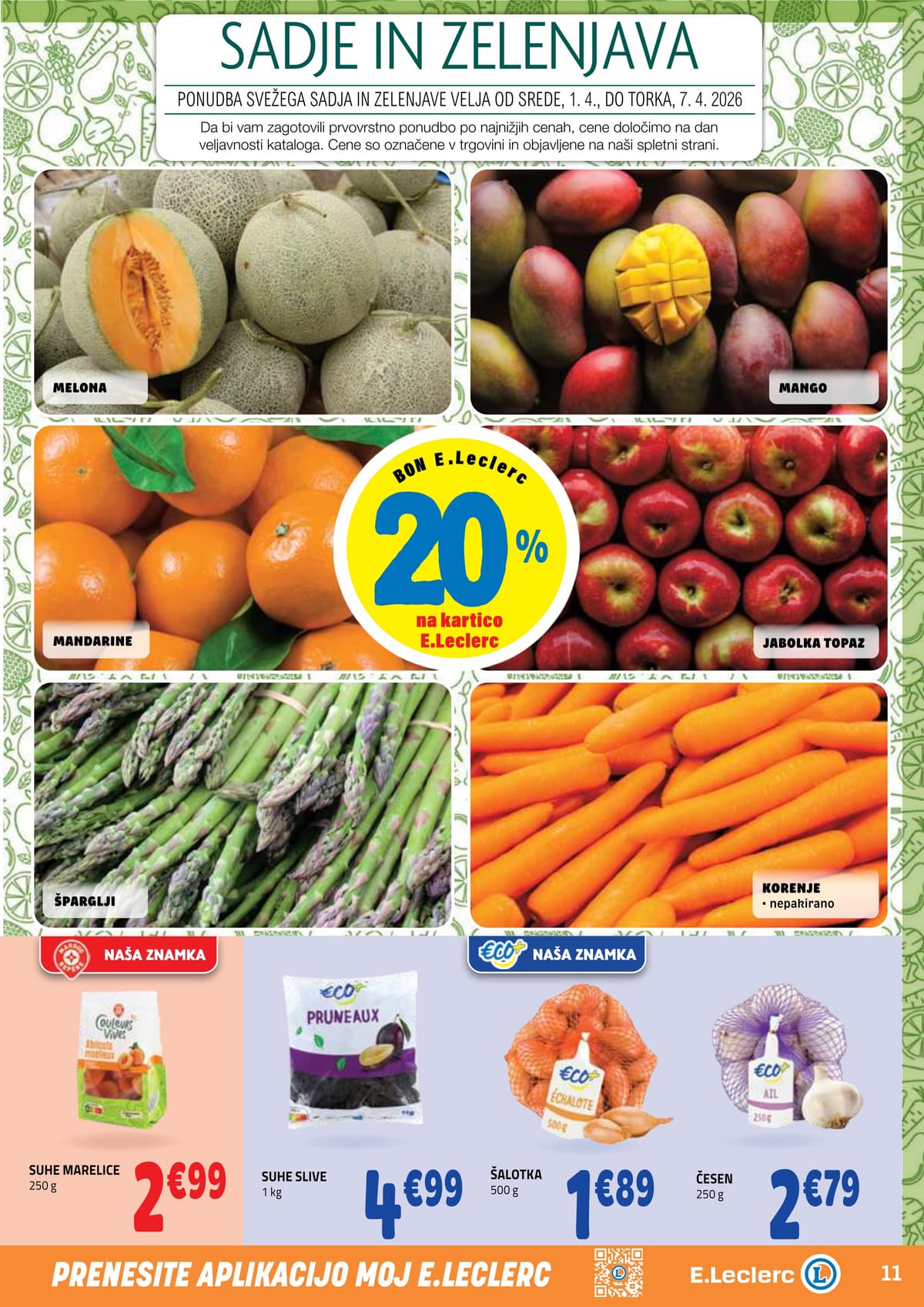 Stran 11. E.Leclerc kataloga - Akcijska Ponudba od 30.03.2026.