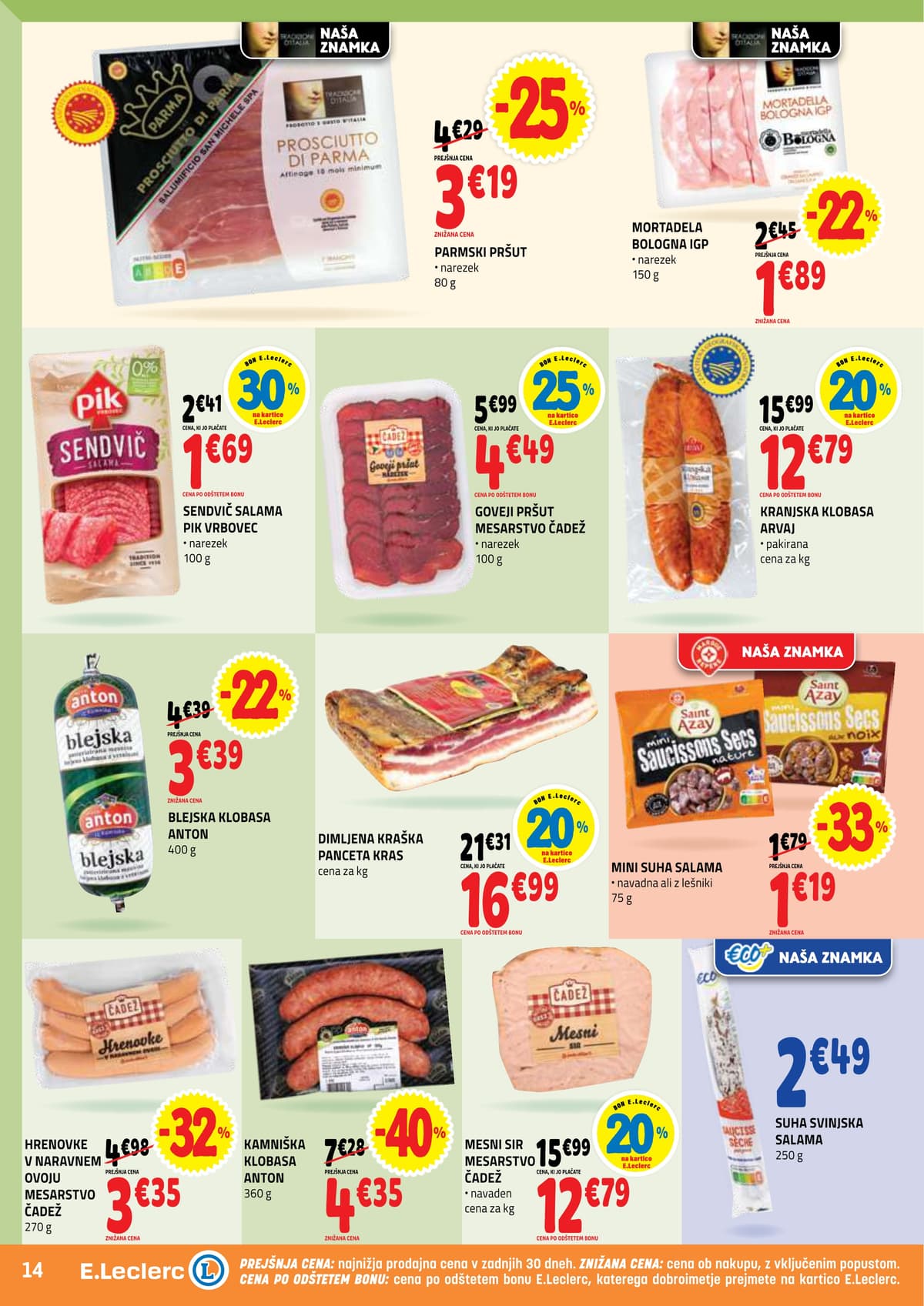 Stran 14. E.Leclerc kataloga - Akcijska Ponudba od 30.03.2026.