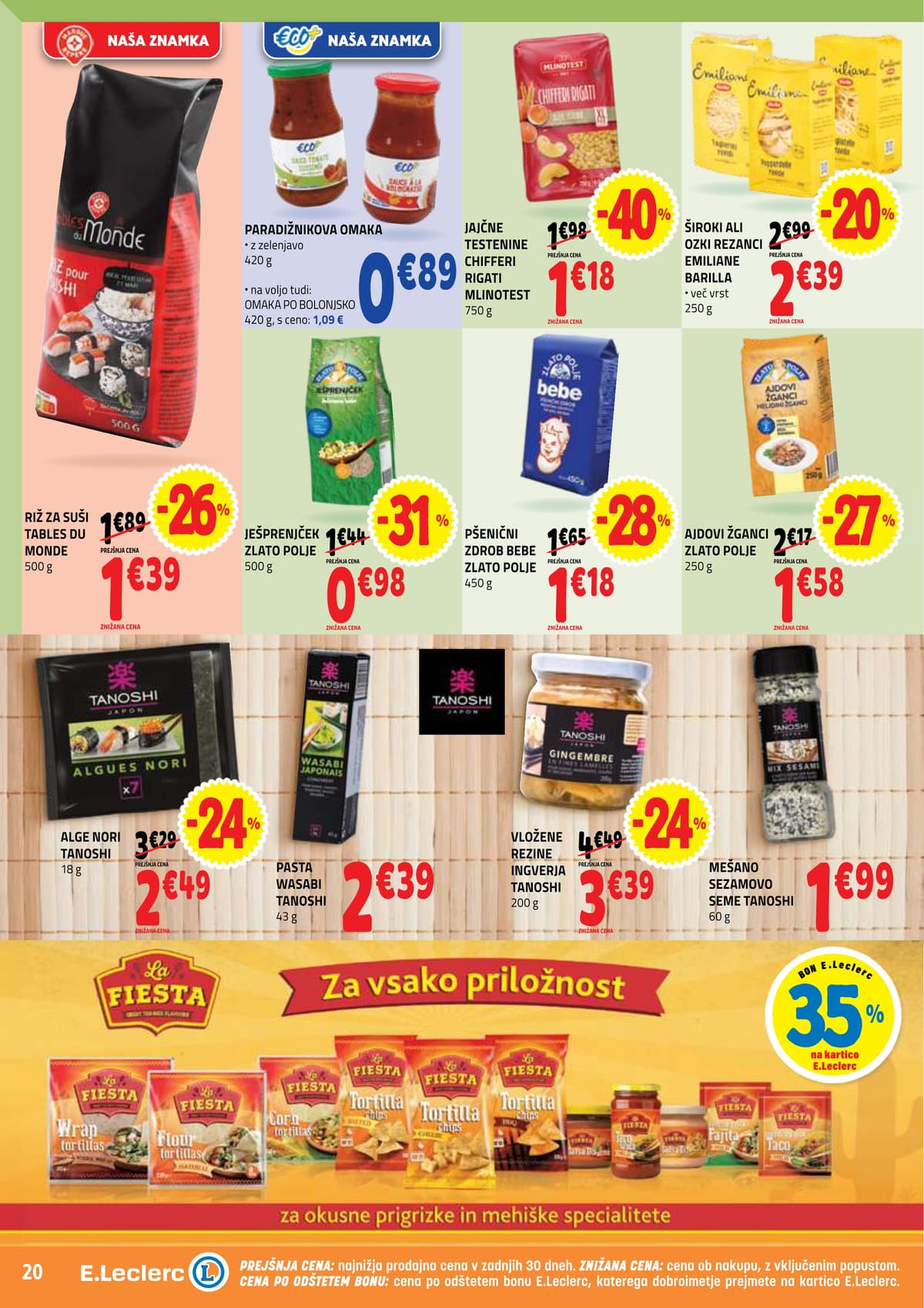 Stran 20. E.Leclerc kataloga - Akcijska Ponudba od 30.03.2026.
