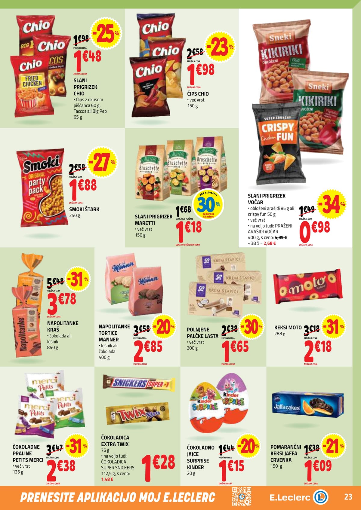 Stran 23. E.Leclerc kataloga - Akcijska Ponudba od 30.03.2026.