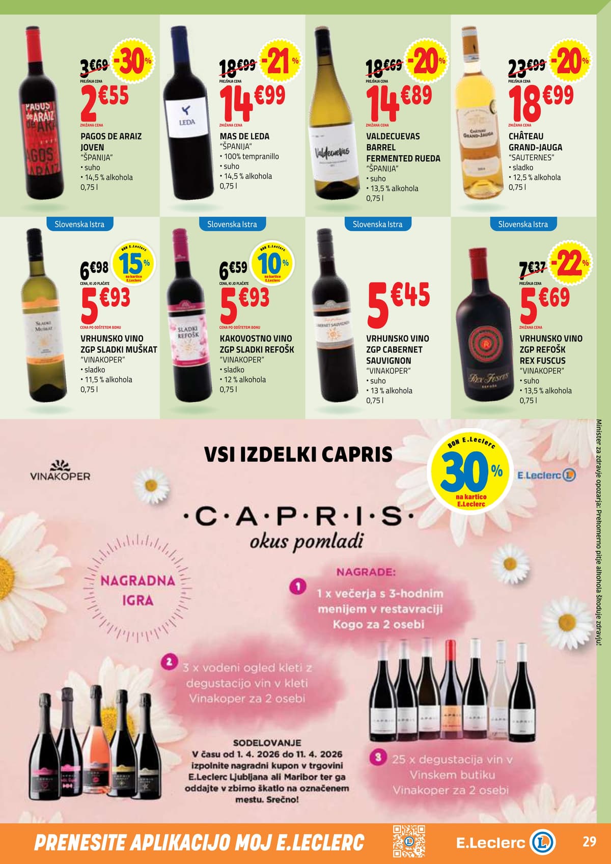 Stran 29. E.Leclerc kataloga - Akcijska Ponudba od 30.03.2026.