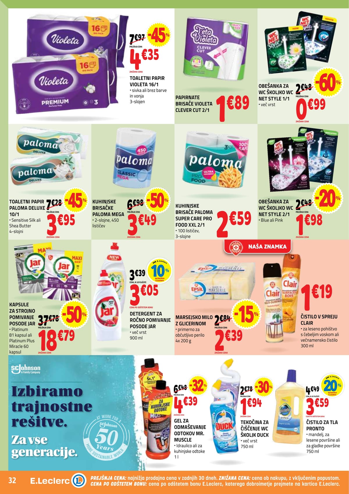 Stran 32. E.Leclerc kataloga - Akcijska Ponudba
