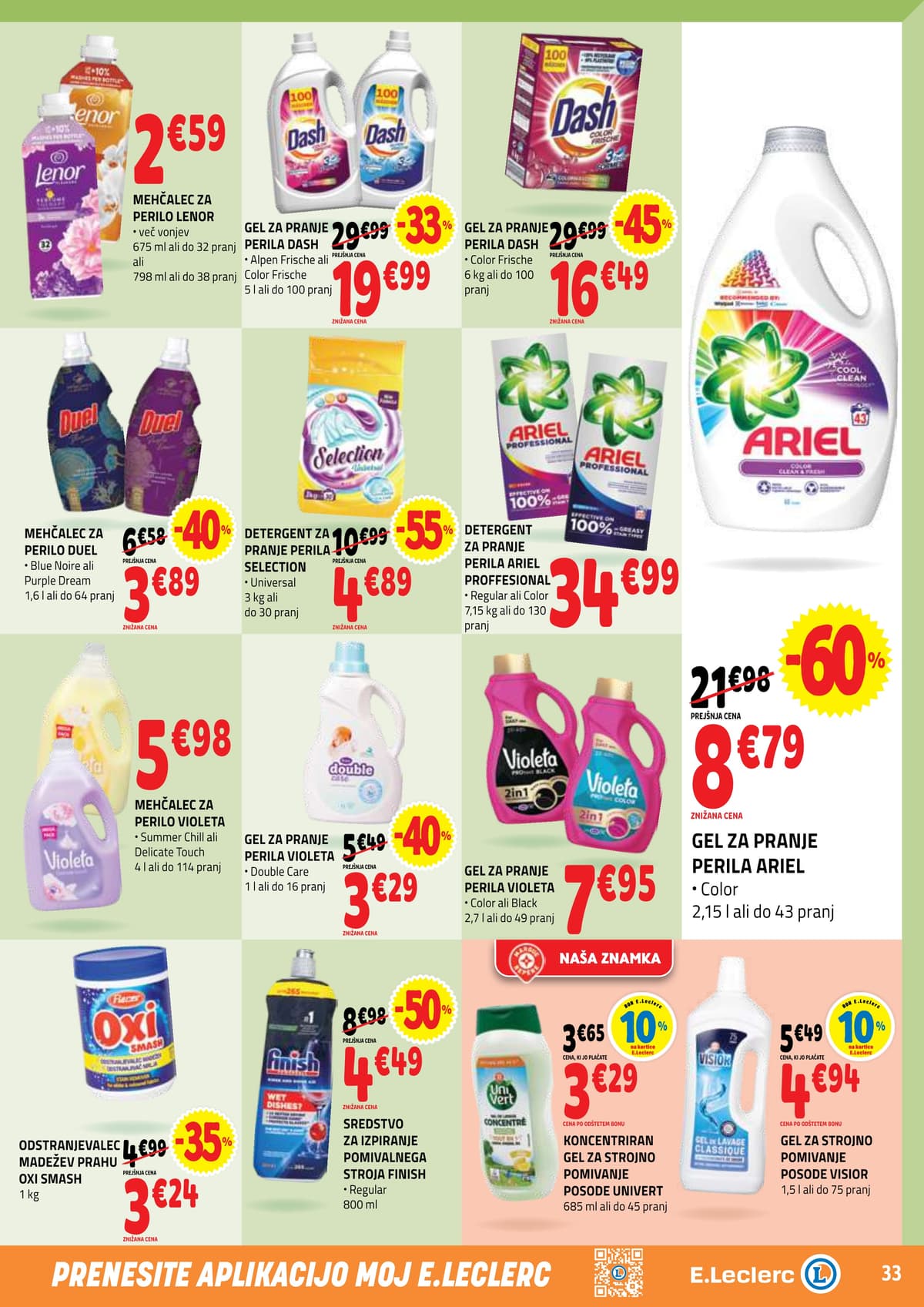 Stran 33. E.Leclerc kataloga - Akcijska Ponudba