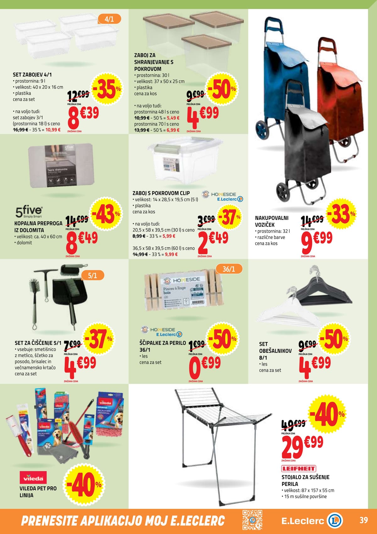 Stran 39. E.Leclerc kataloga - Akcijska Ponudba