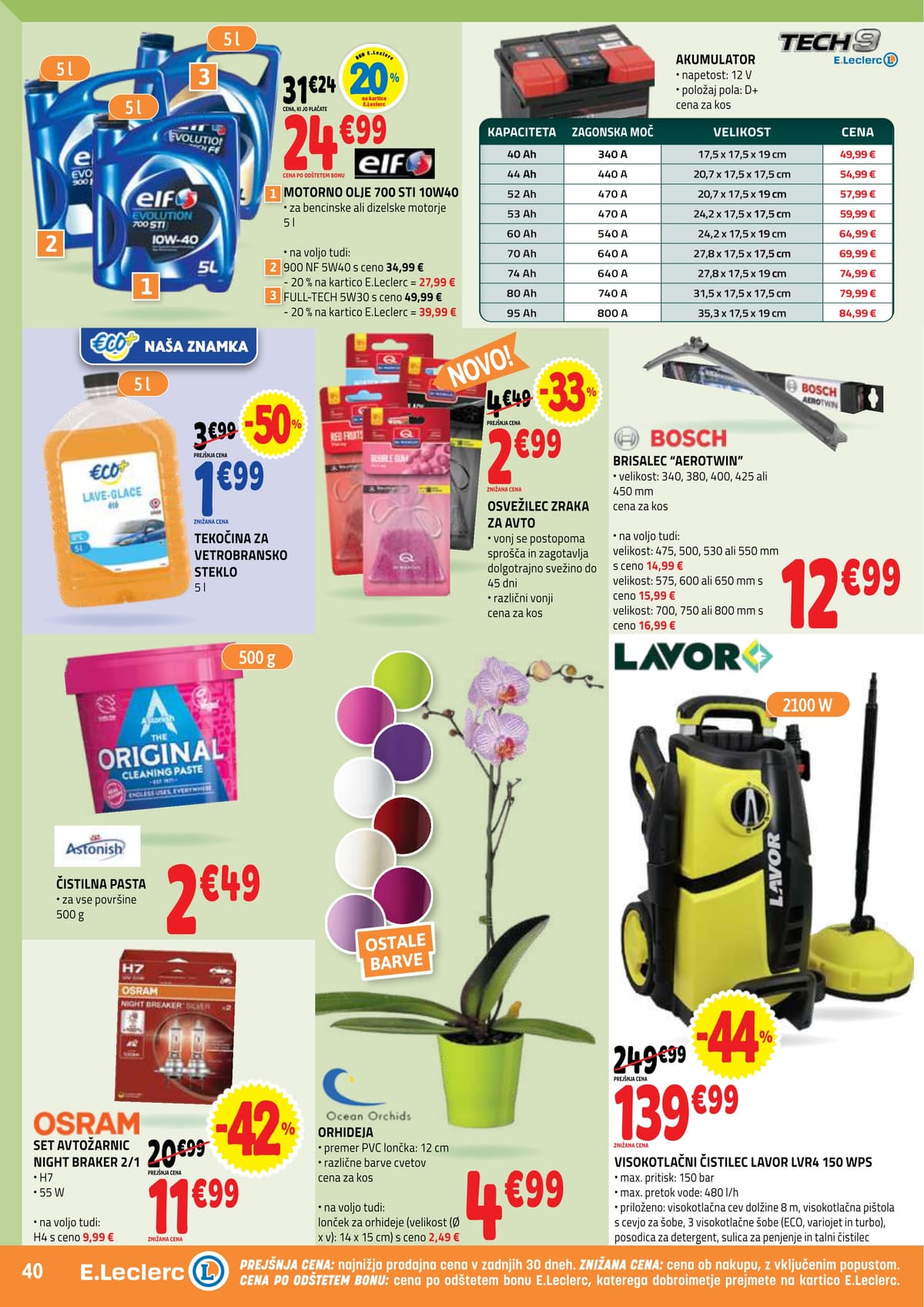 Stran 40. E.Leclerc kataloga - Akcijska Ponudba od 30.03.2026.