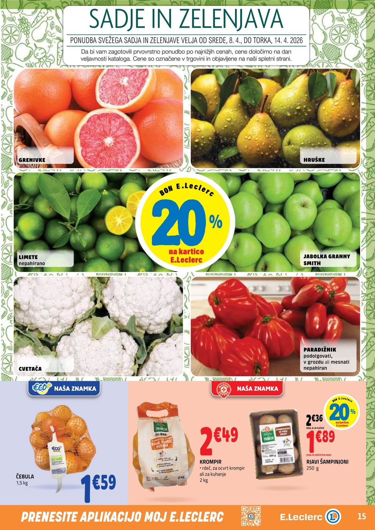 Stran 15. E.Leclerc kataloga - Akcijska Ponudba