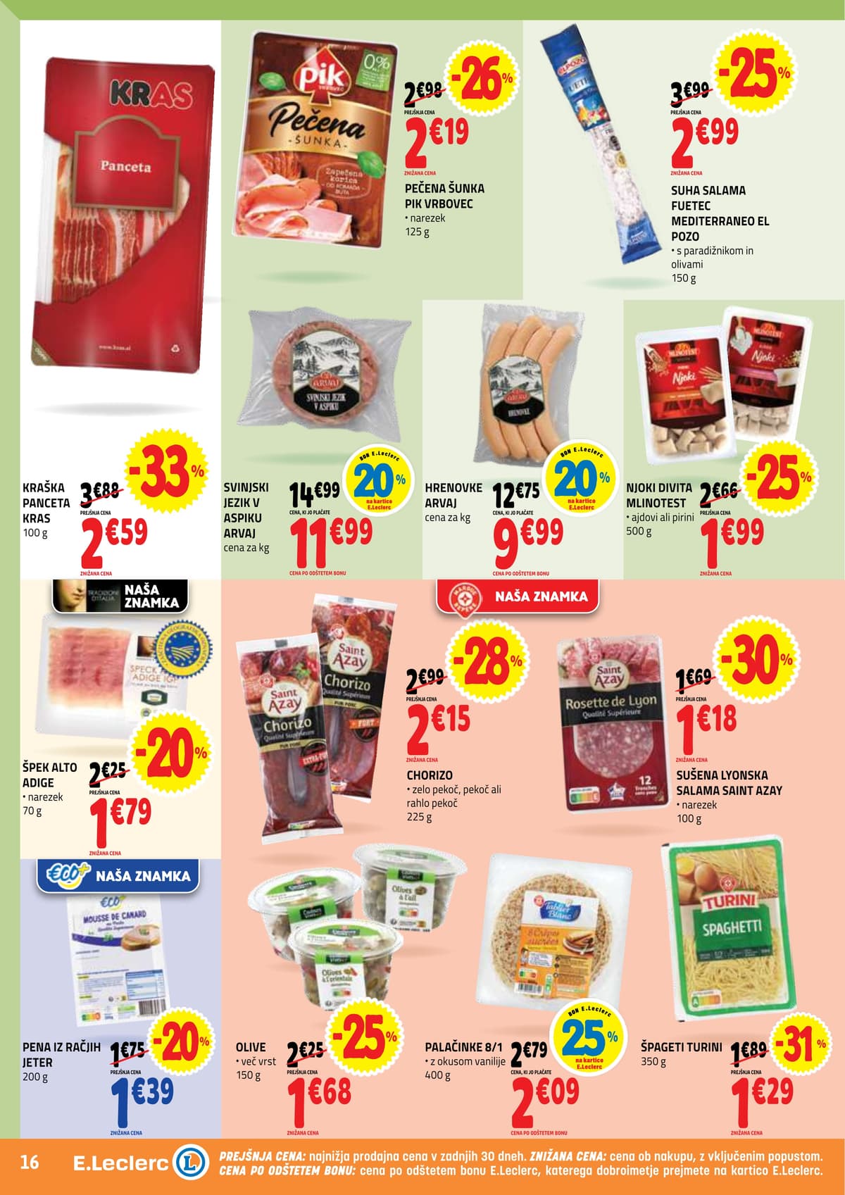 Stran 16. E.Leclerc kataloga - Akcijska Ponudba