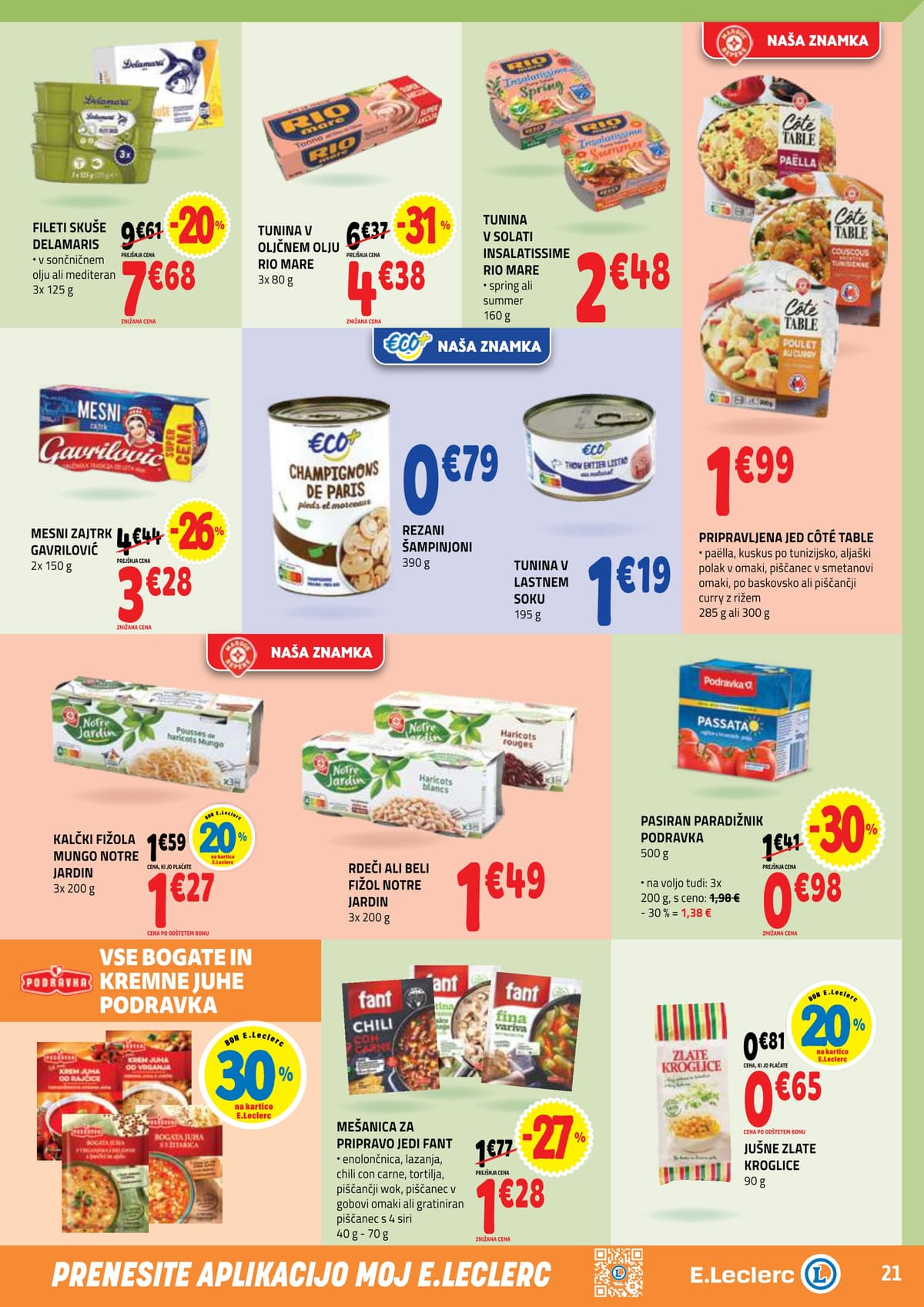 Stran 21. E.Leclerc kataloga - Akcijska Ponudba