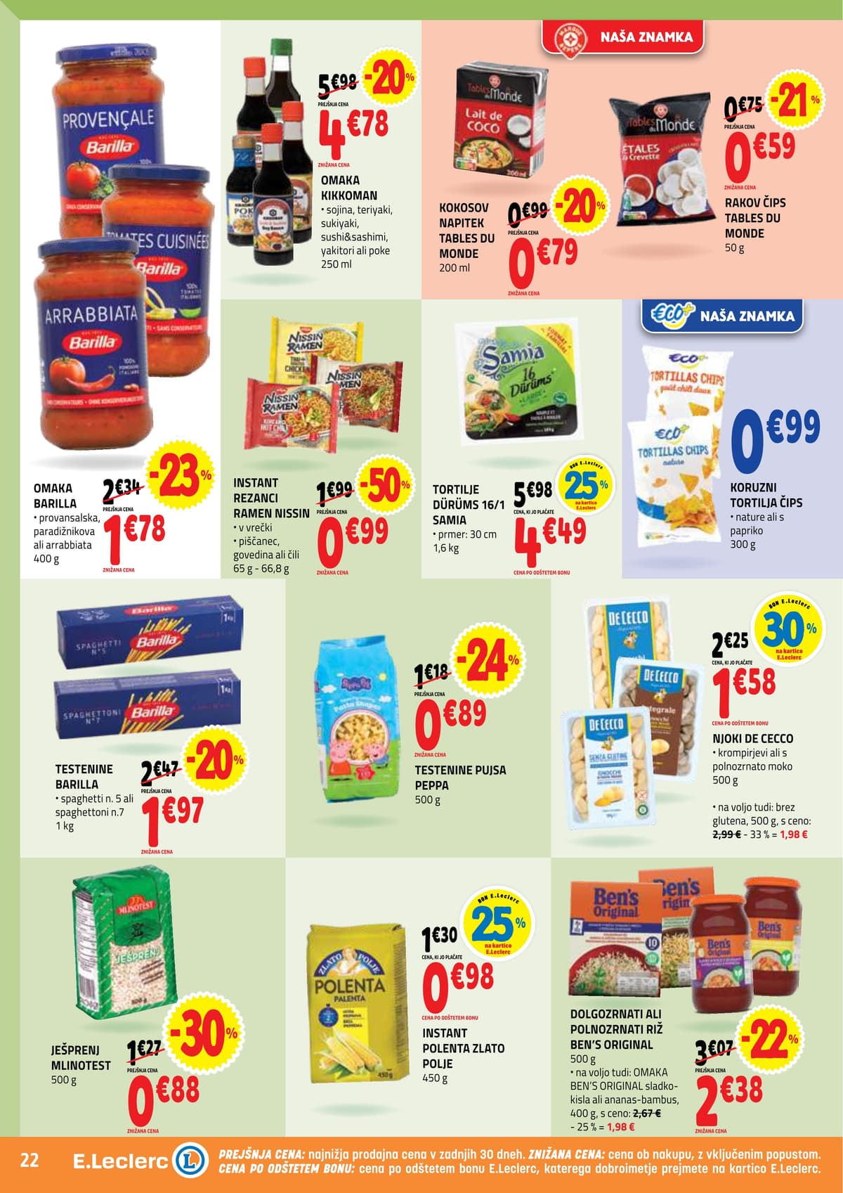 Stran 22. E.Leclerc kataloga - Akcijska Ponudba