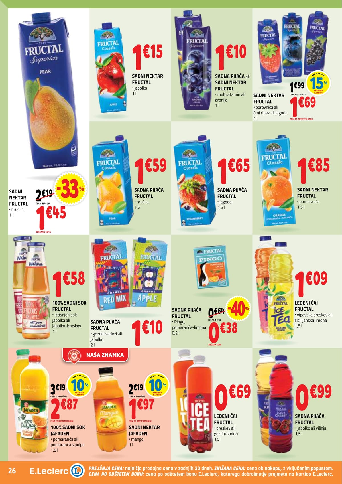 Stran 26. E.Leclerc kataloga - Akcijska Ponudba