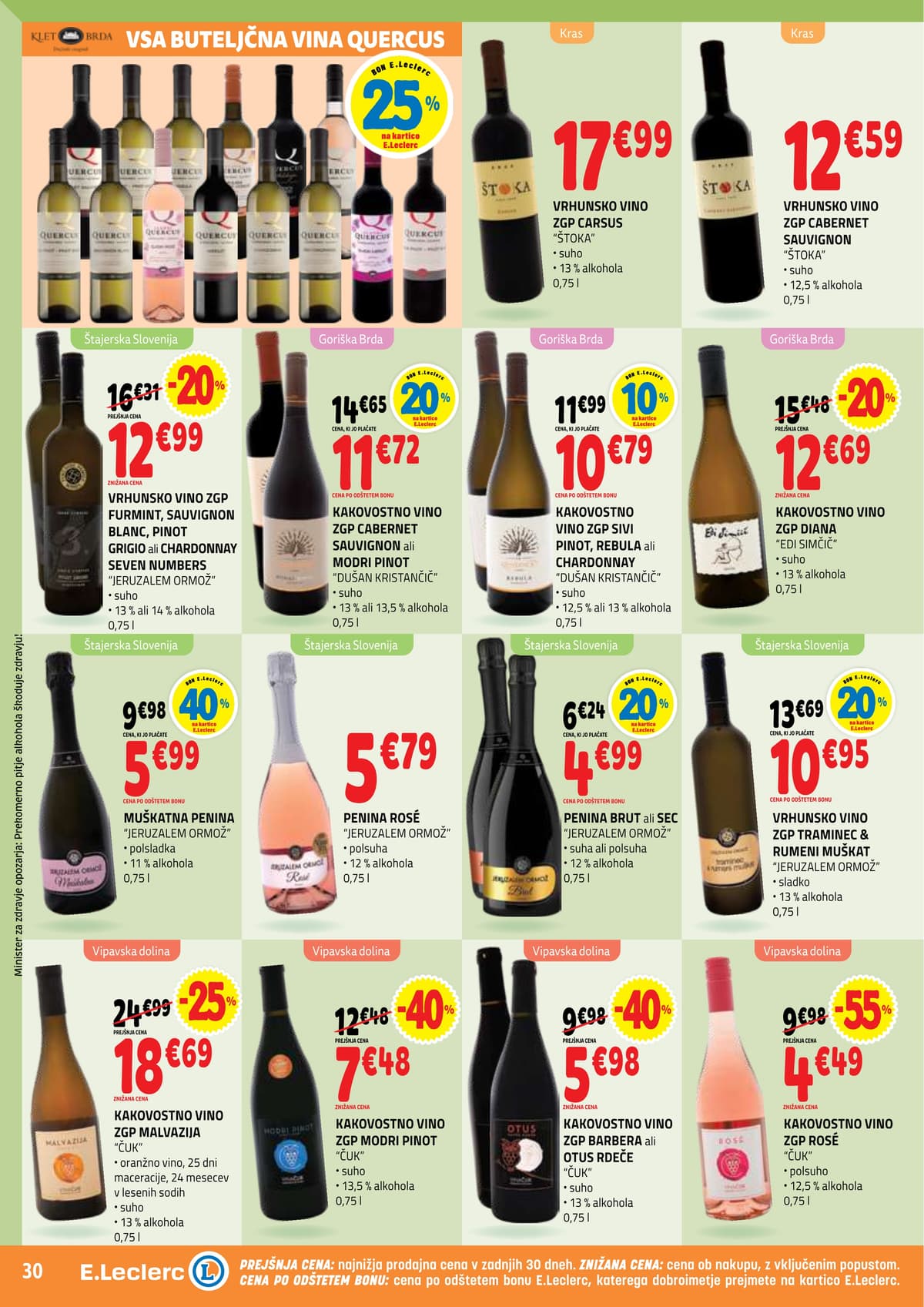 Stran 30. E.Leclerc kataloga - Akcijska Ponudba od 06.04.2026.