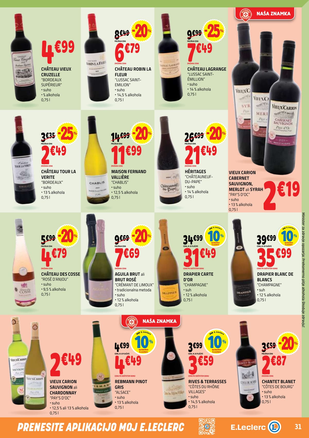 Stran 31. E.Leclerc kataloga - Akcijska Ponudba od 06.04.2026.
