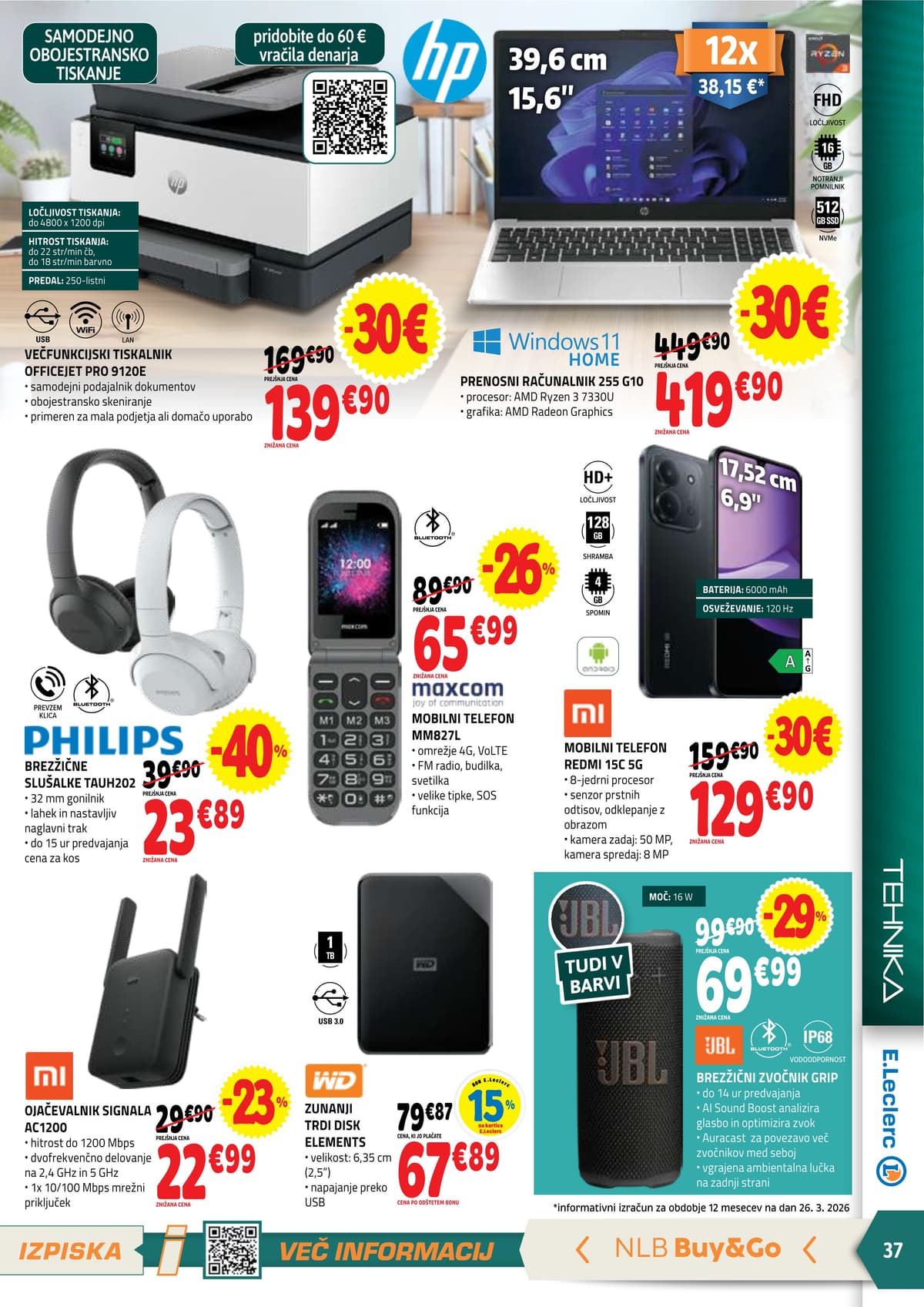 Stran 37. E.Leclerc kataloga - Akcijska Ponudba od 06.04.2026.