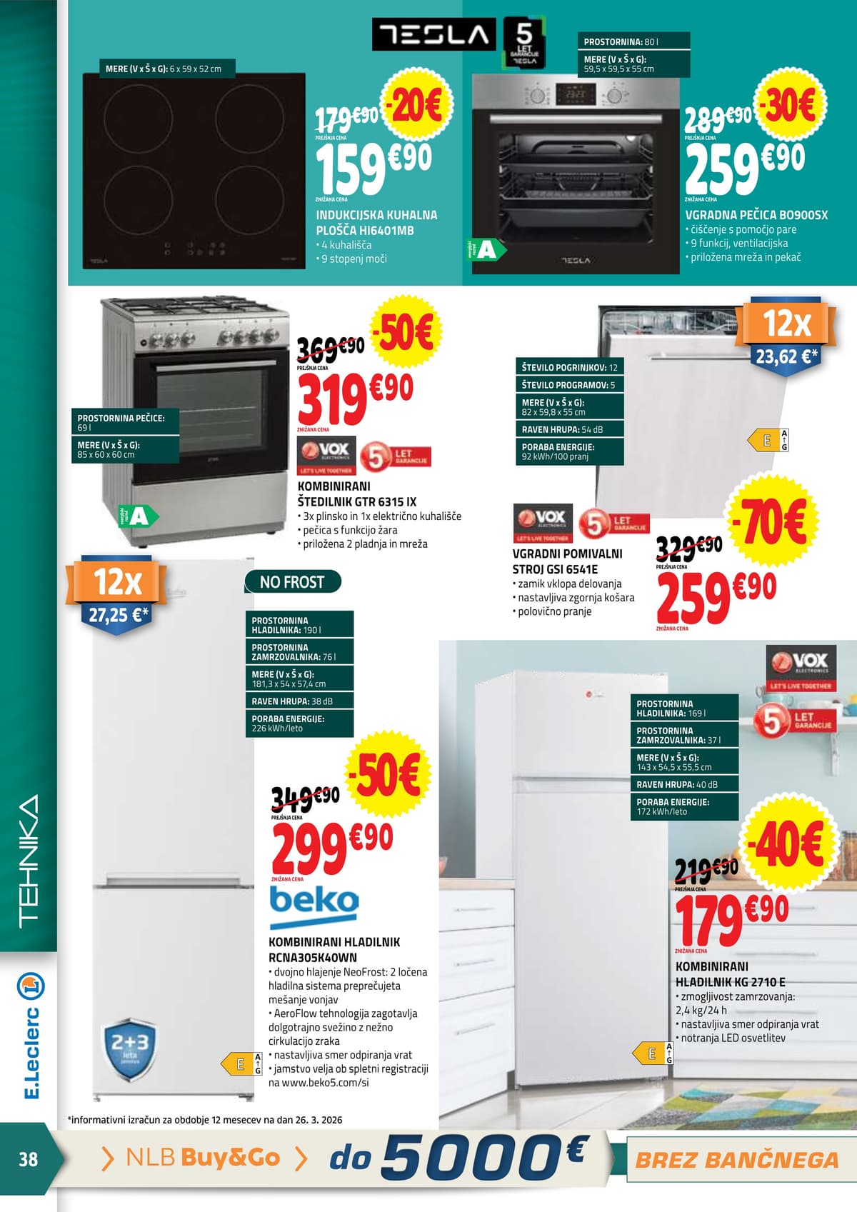 Stran 38. E.Leclerc kataloga - Akcijska Ponudba od 06.04.2026.