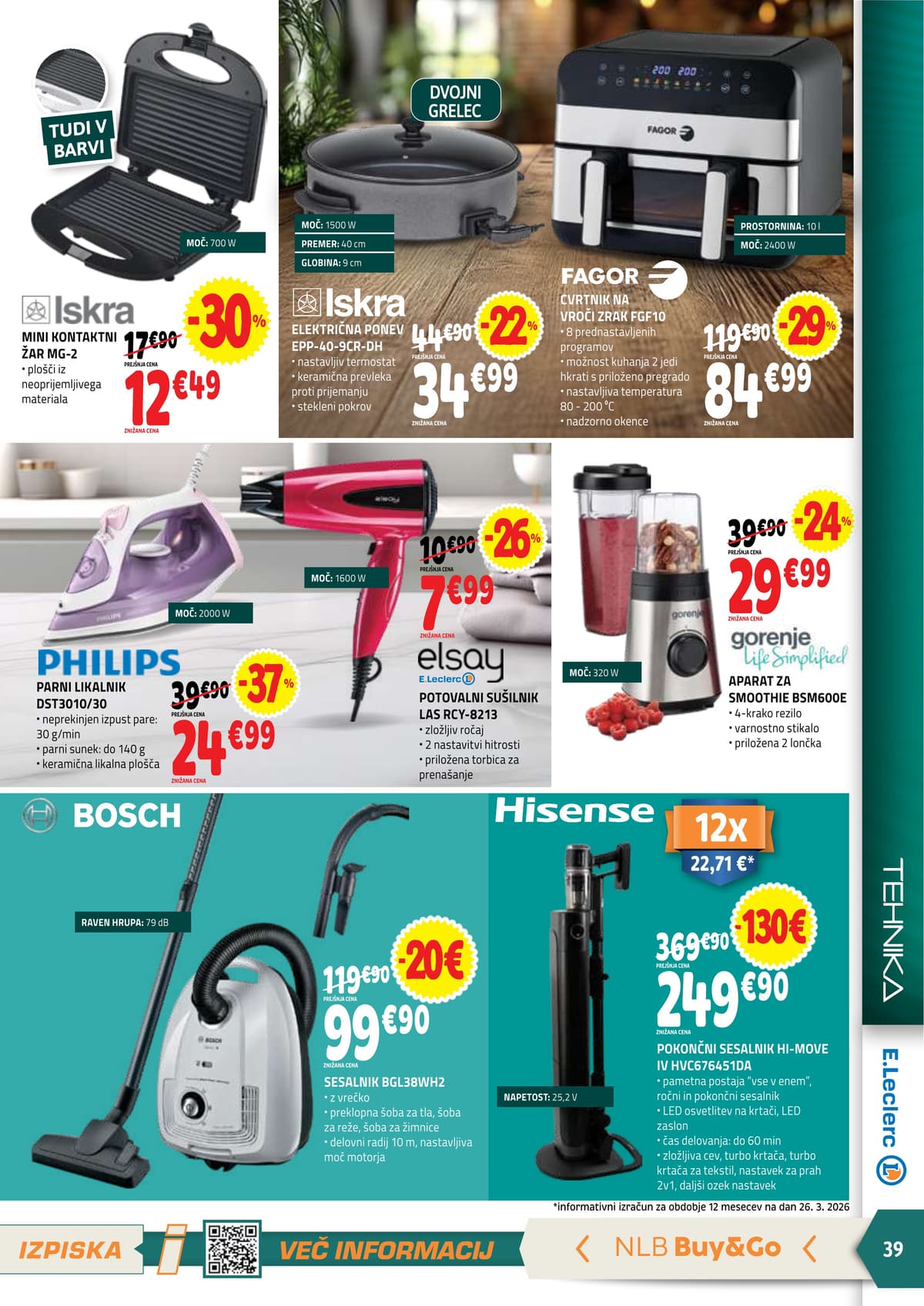 Stran 39. E.Leclerc kataloga - Akcijska Ponudba od 06.04.2026.