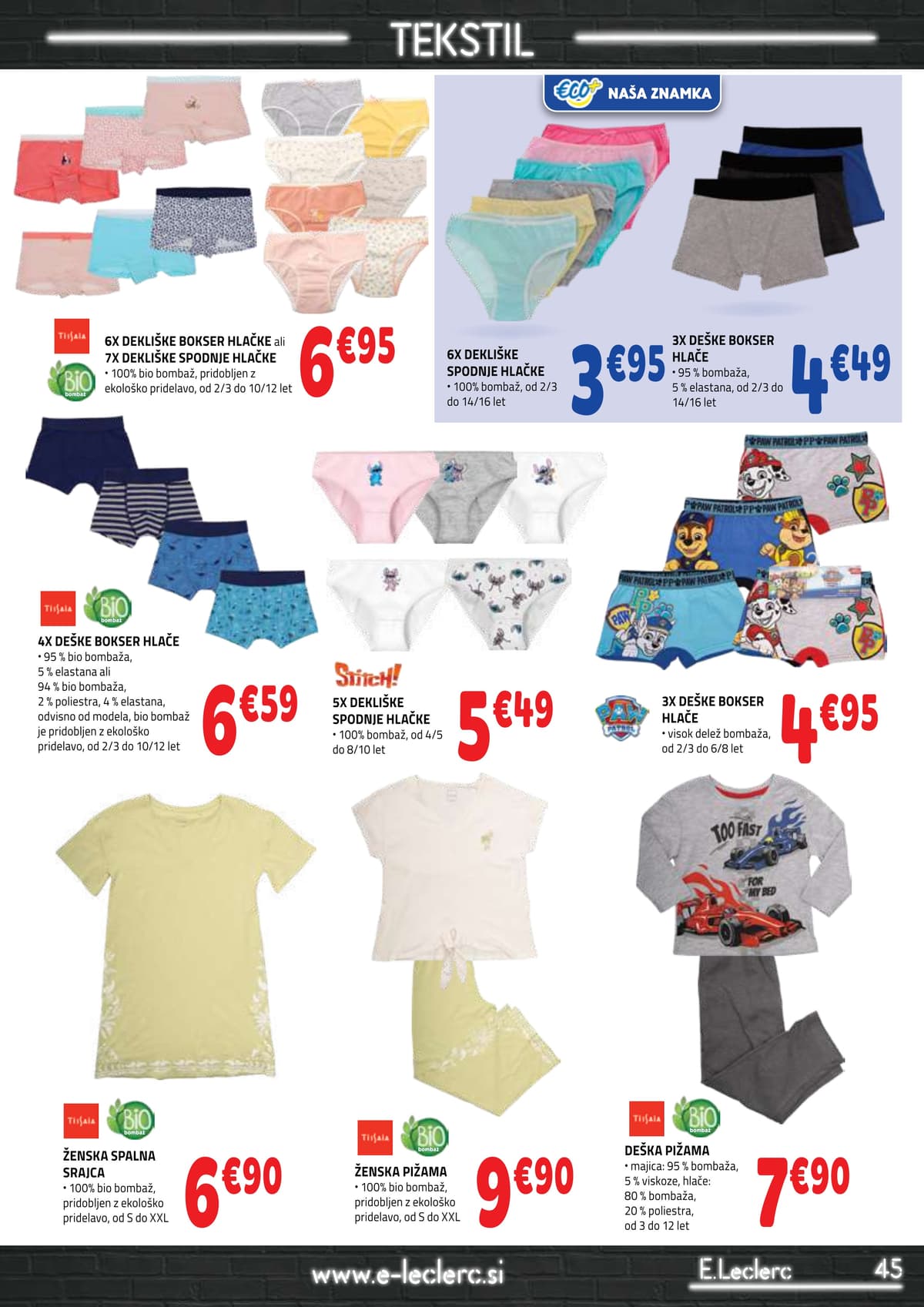 Stran 45. E.Leclerc kataloga - Akcijska Ponudba od 06.04.2026.