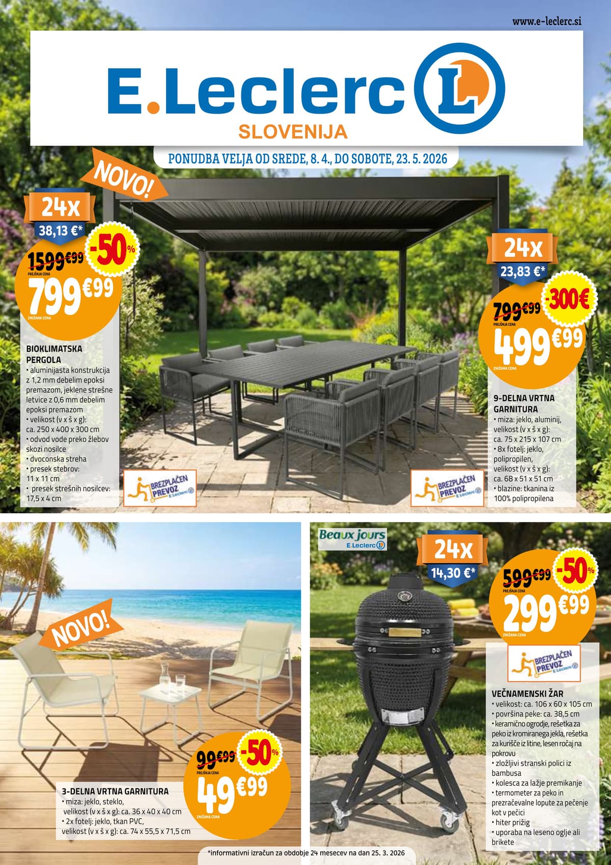 Stran 1. E.Leclerc kataloga - Vse Za Teraso