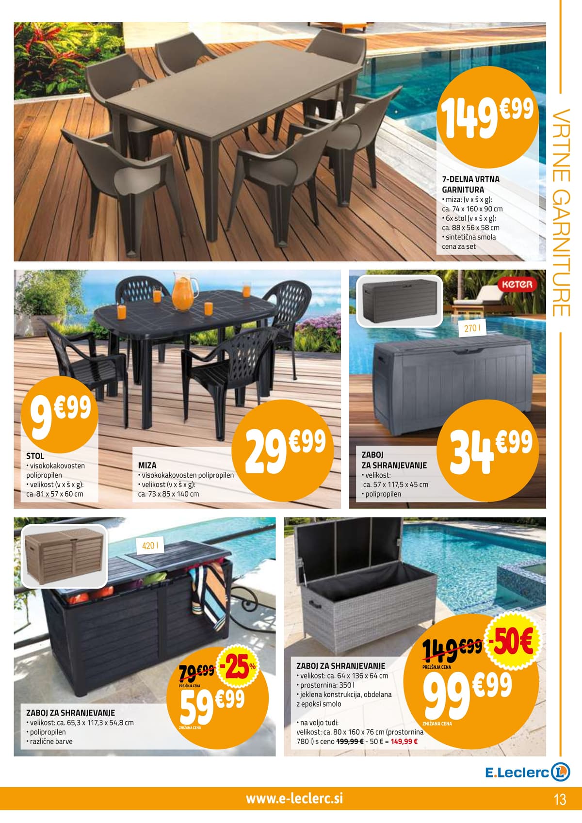 Stran 13. E.Leclerc kataloga - Vse Za Teraso od 06.04.2026.