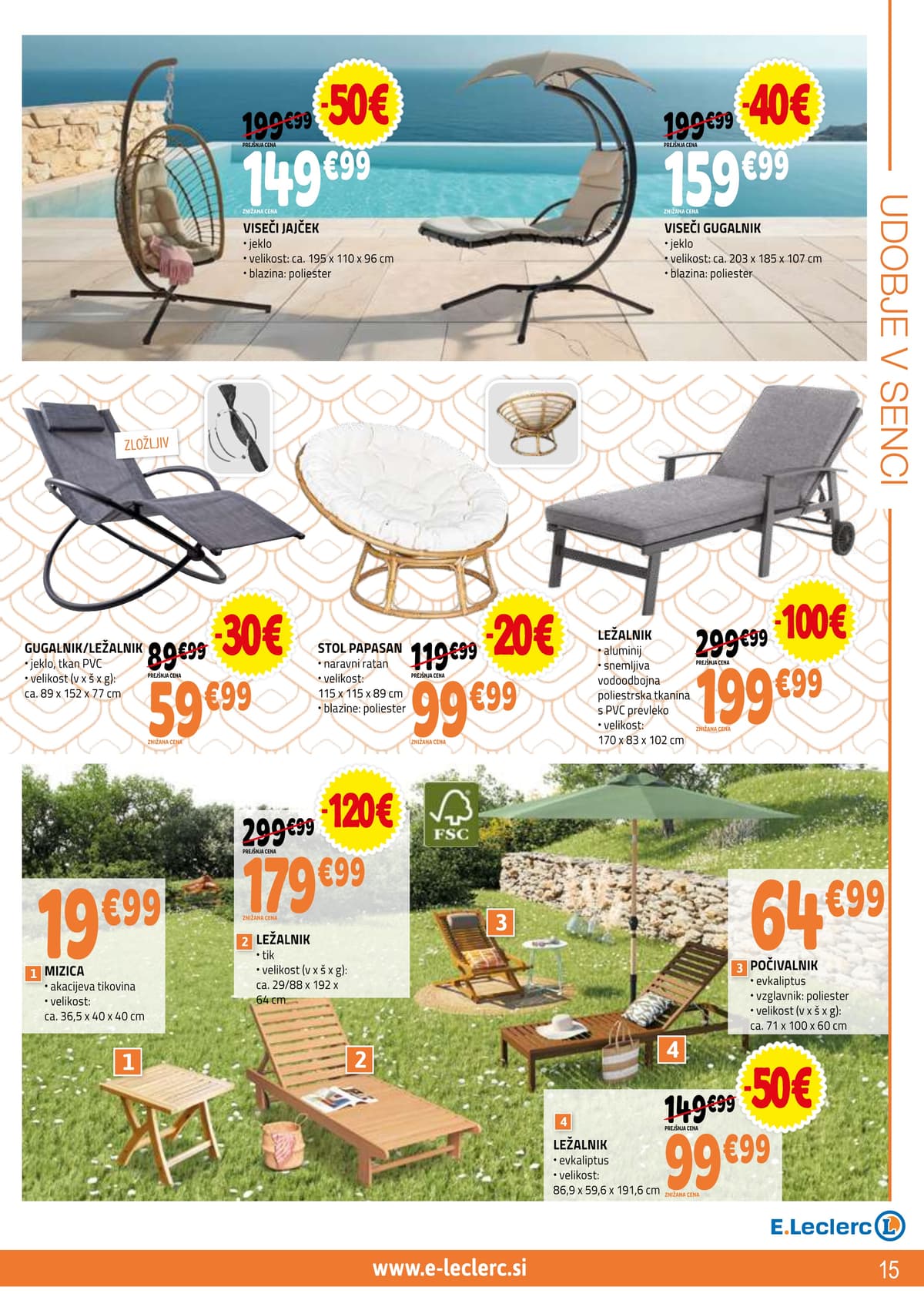 Stran 15. E.Leclerc kataloga - Vse Za Teraso