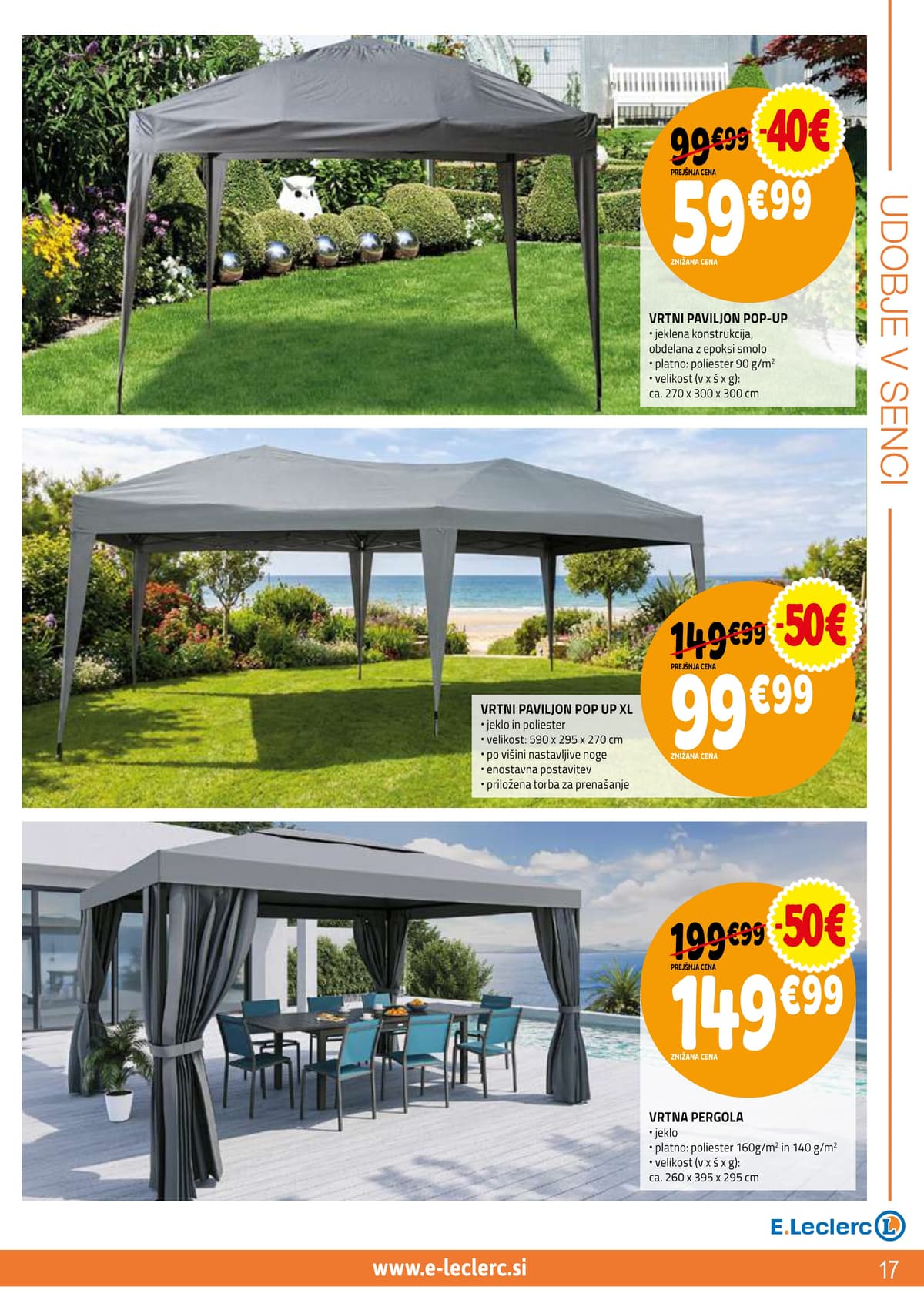 Stran 17. E.Leclerc kataloga - Vse Za Teraso od 06.04.2026.