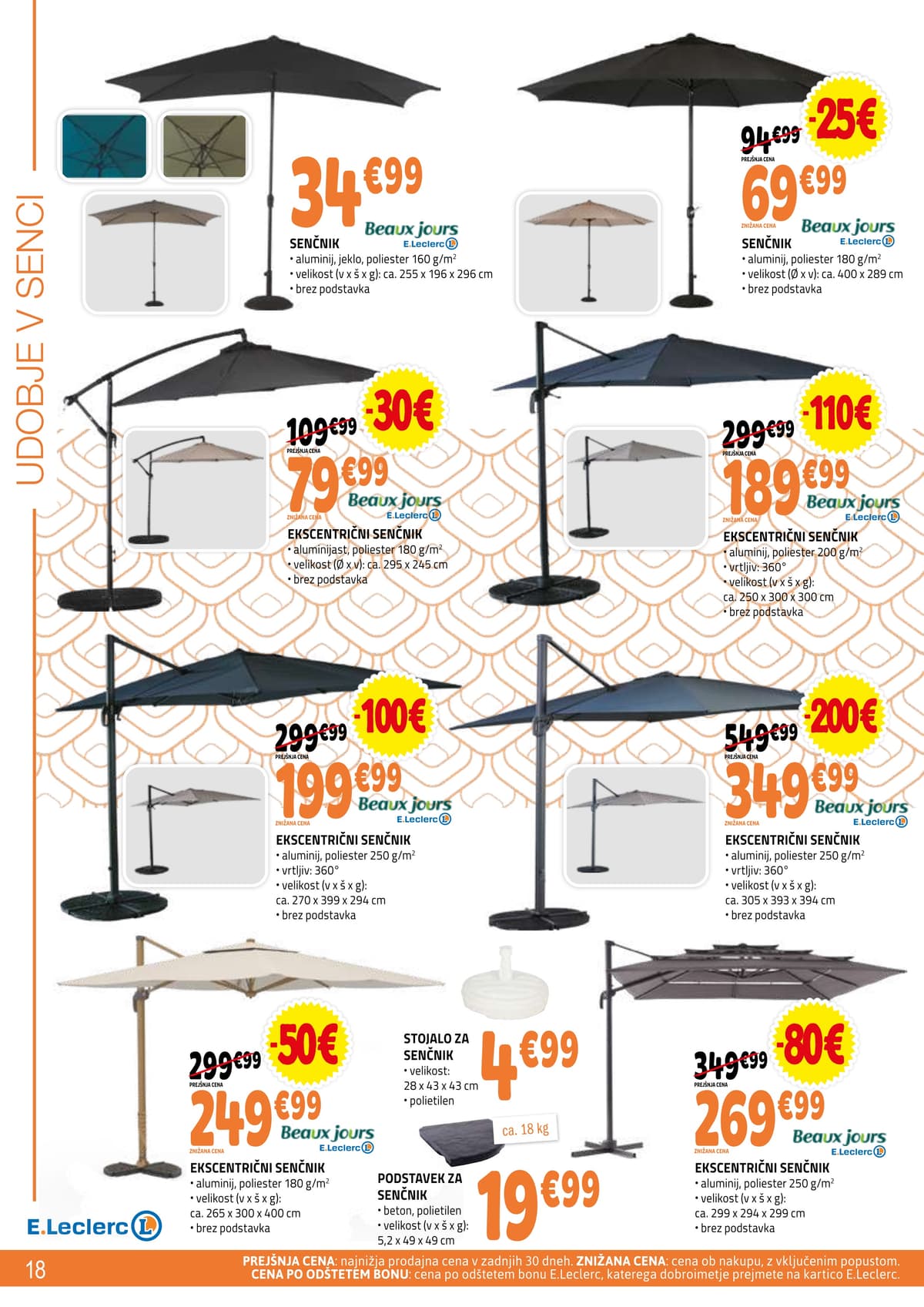 Stran 18. E.Leclerc kataloga - Vse Za Teraso od 06.04.2026.