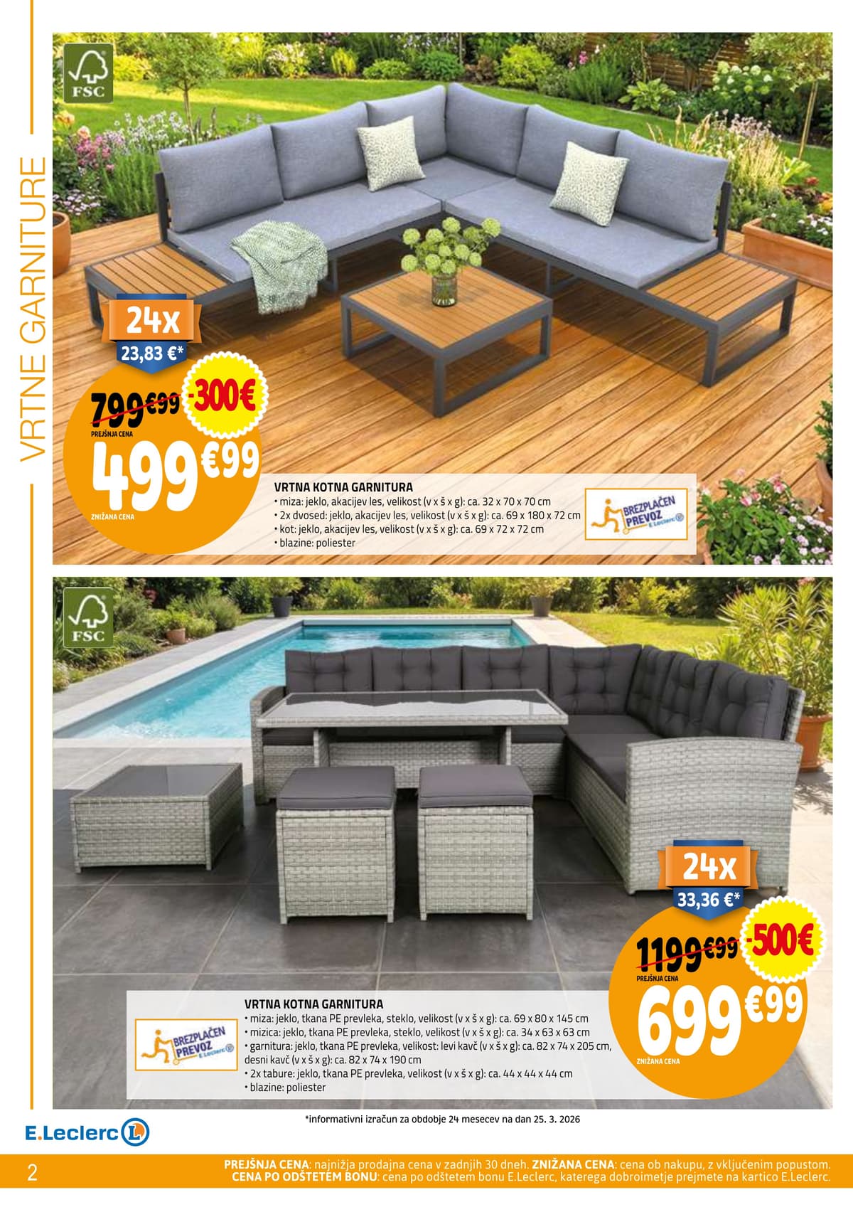 Stran 2. E.Leclerc kataloga - Vse Za Teraso od 06.04.2026.