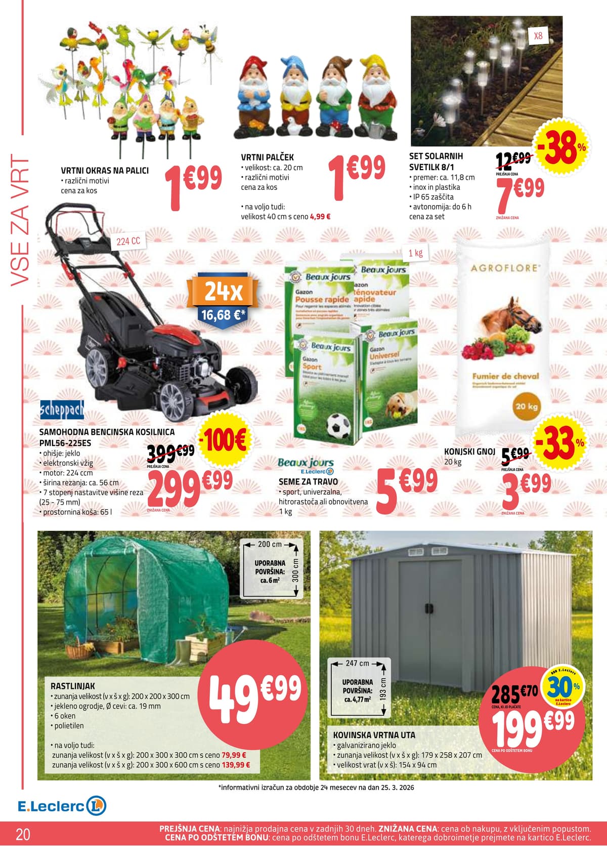 Stran 20. E.Leclerc kataloga - Vse Za Teraso od 06.04.2026.