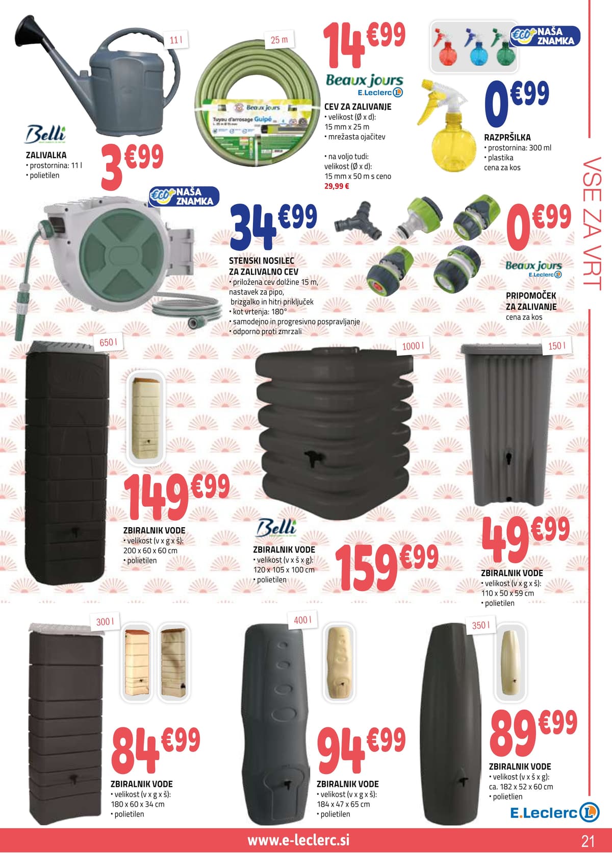 Stran 21. E.Leclerc kataloga - Vse Za Teraso od 06.04.2026.