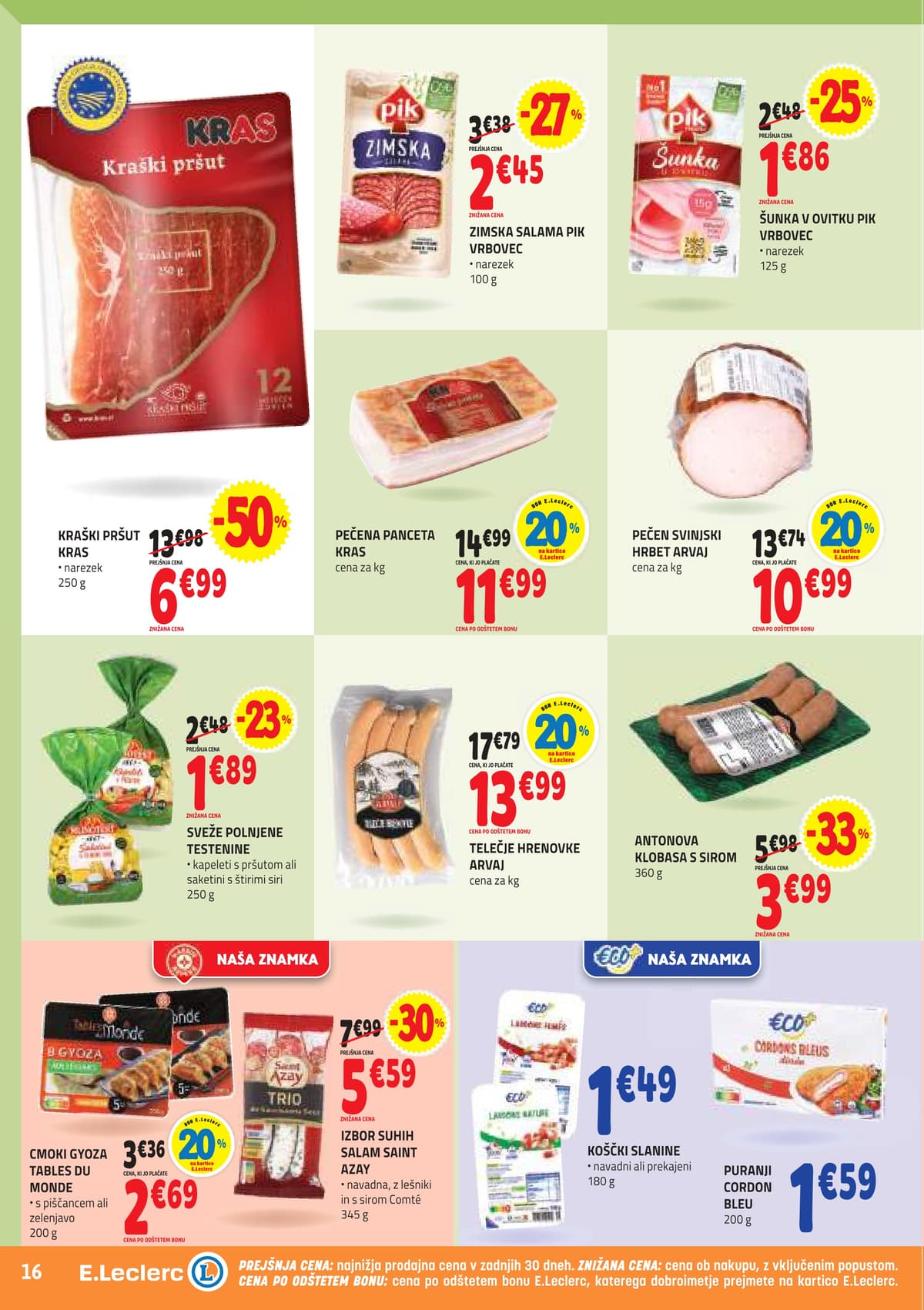 Stran 16. E.Leclerc kataloga - Akcijska Ponudba