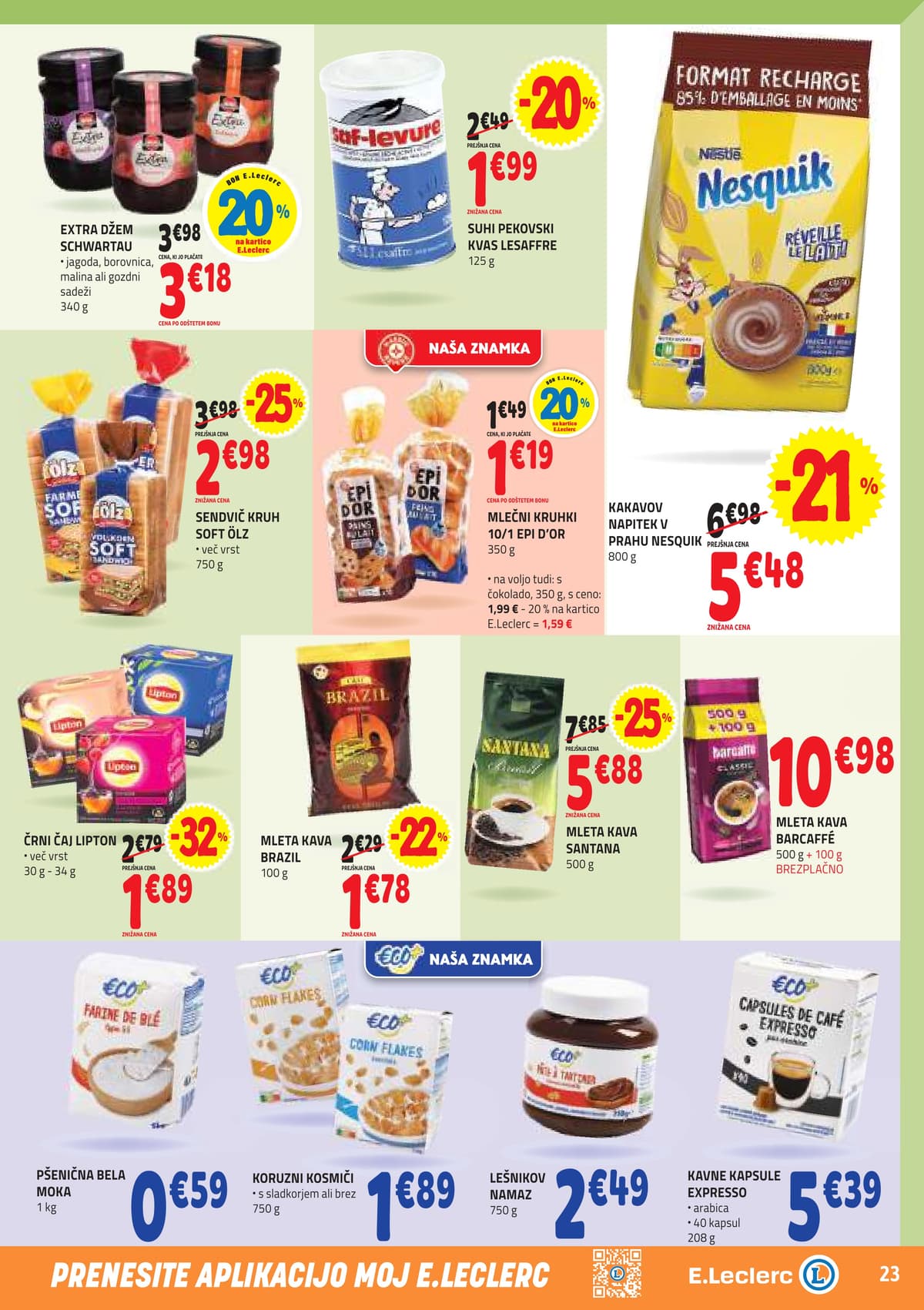 Stran 23. E.Leclerc kataloga - Akcijska Ponudba od 13.04.2026.