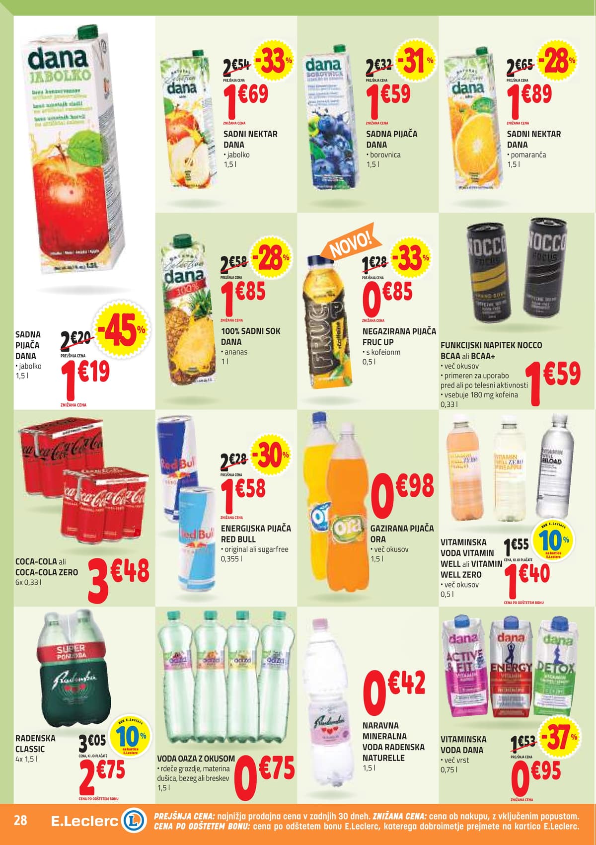 Stran 28. E.Leclerc kataloga - Akcijska Ponudba