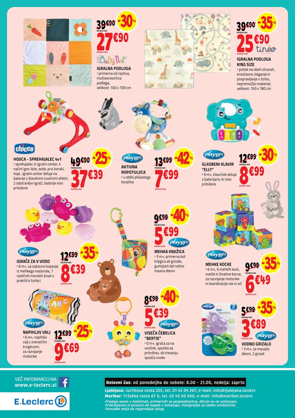 Stran 12. E.Leclerc kataloga - Otroška Oprema