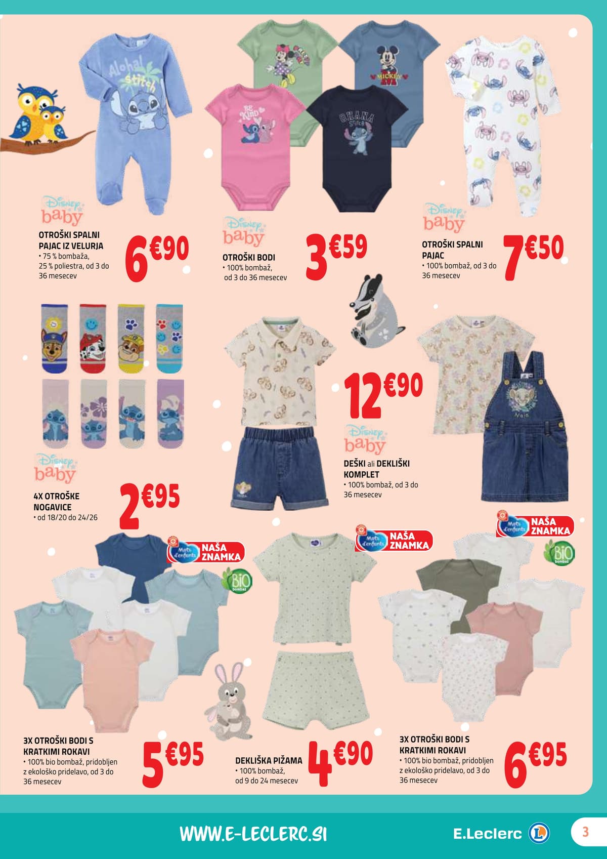 Stran 3. E.Leclerc kataloga - Otroška Oprema od 13.04.2026.