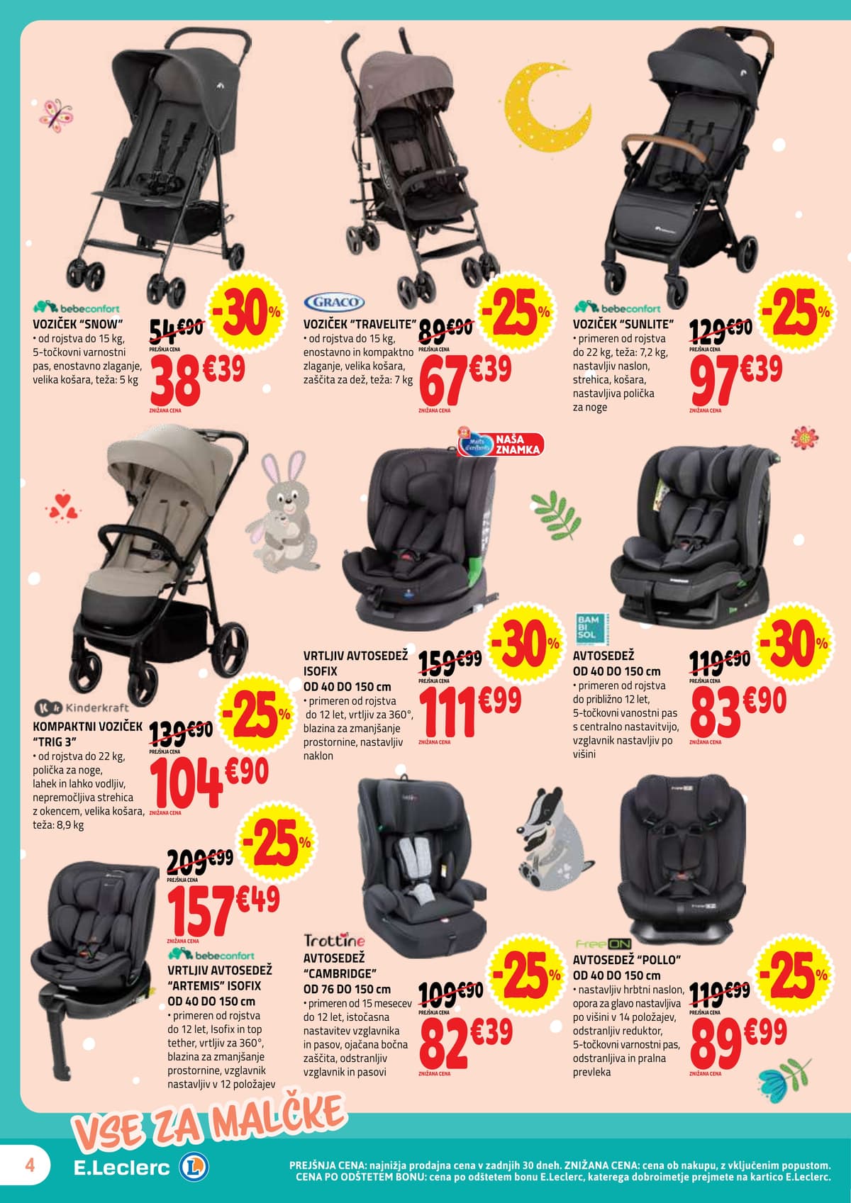 Stran 4. E.Leclerc kataloga - Otroška Oprema od 13.04.2026.