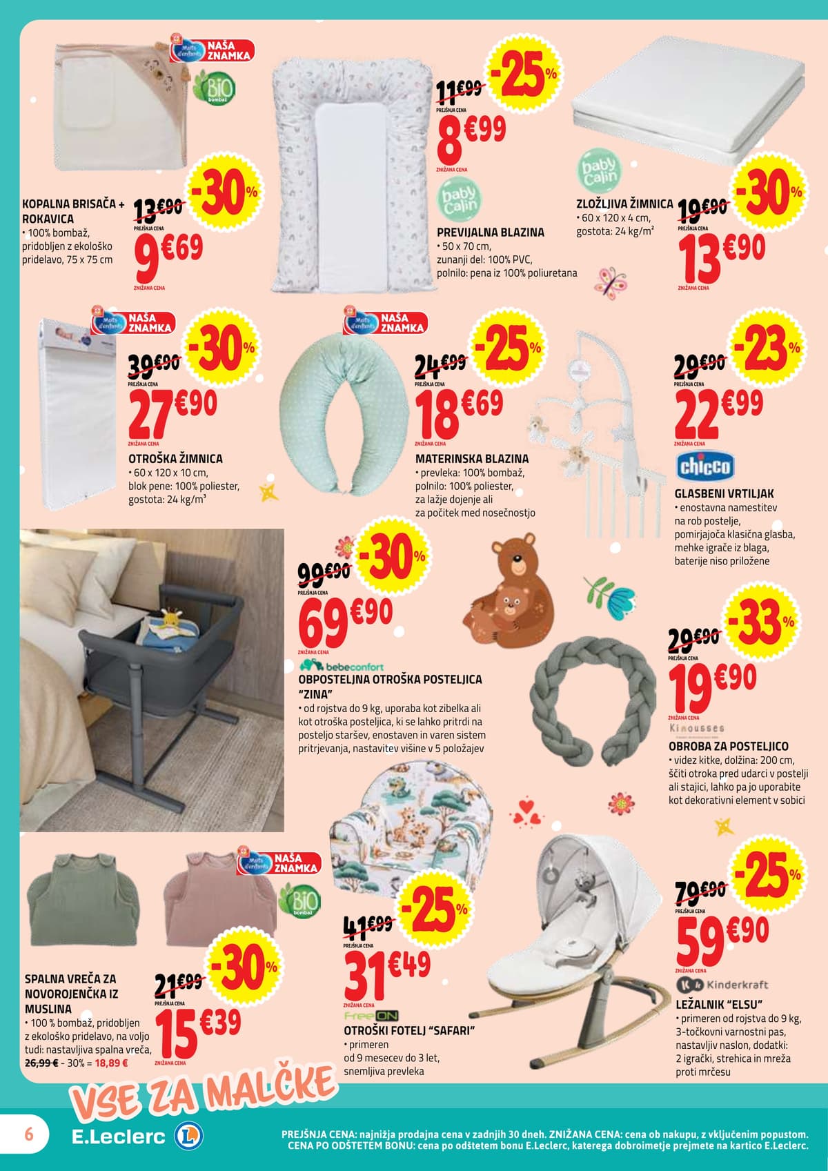 Stran 6. E.Leclerc kataloga - Otroška Oprema