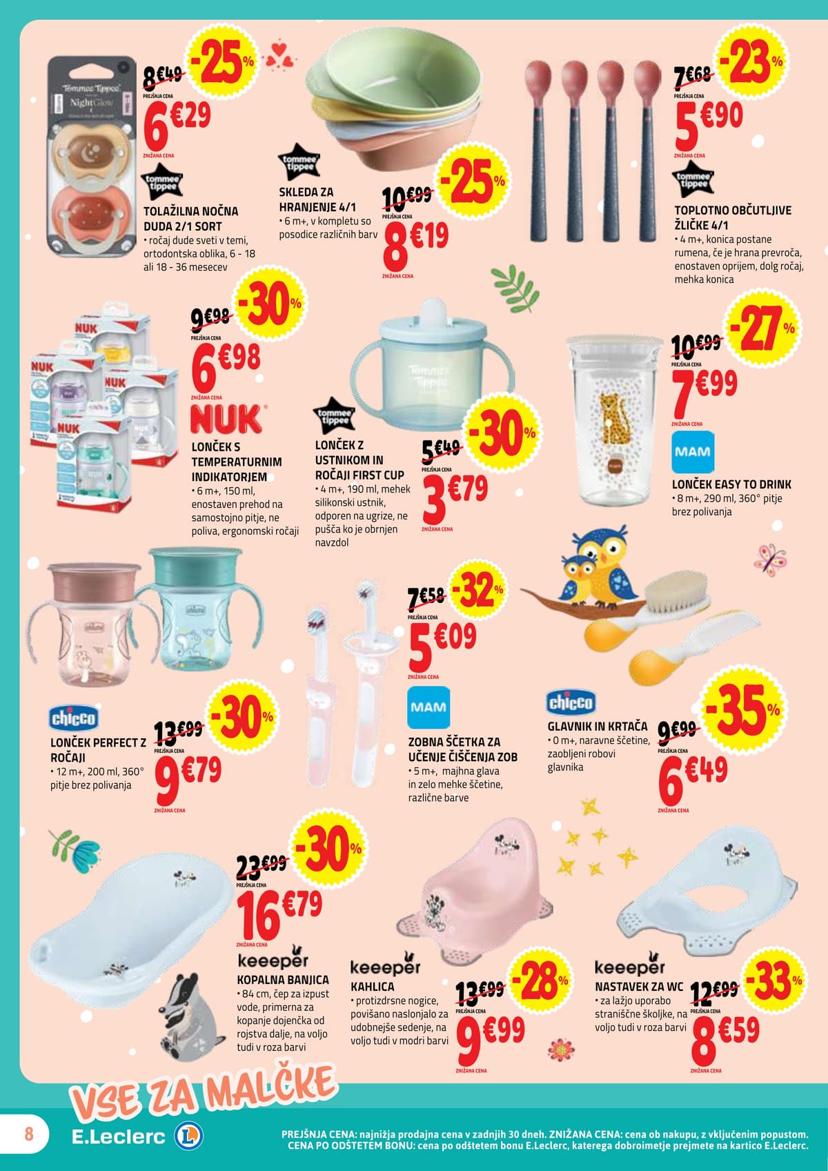 Stran 8. E.Leclerc kataloga - Otroška Oprema od 13.04.2026.