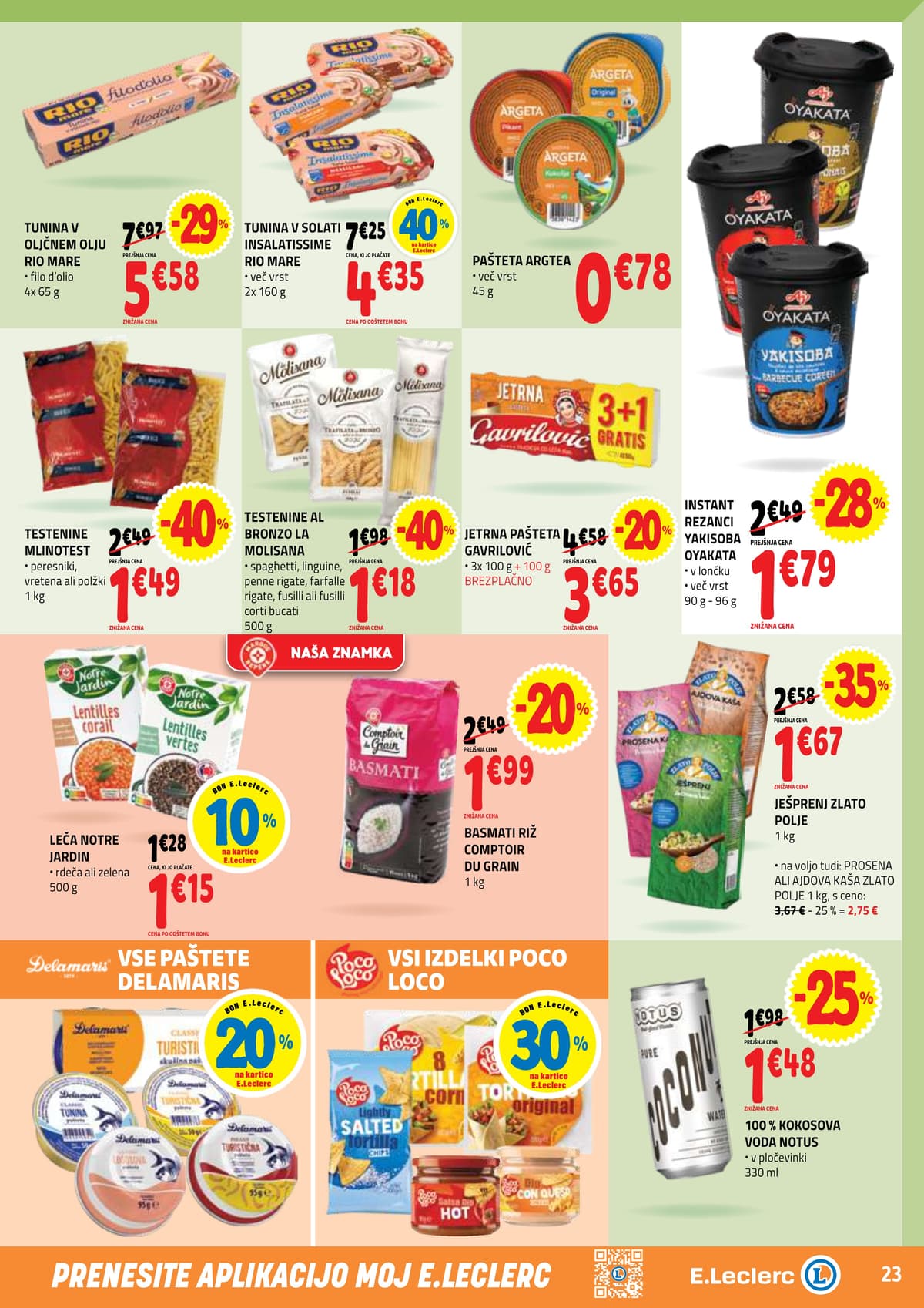 Stran 23. E.Leclerc kataloga - Akcijska Ponudba od 20.04.2026.