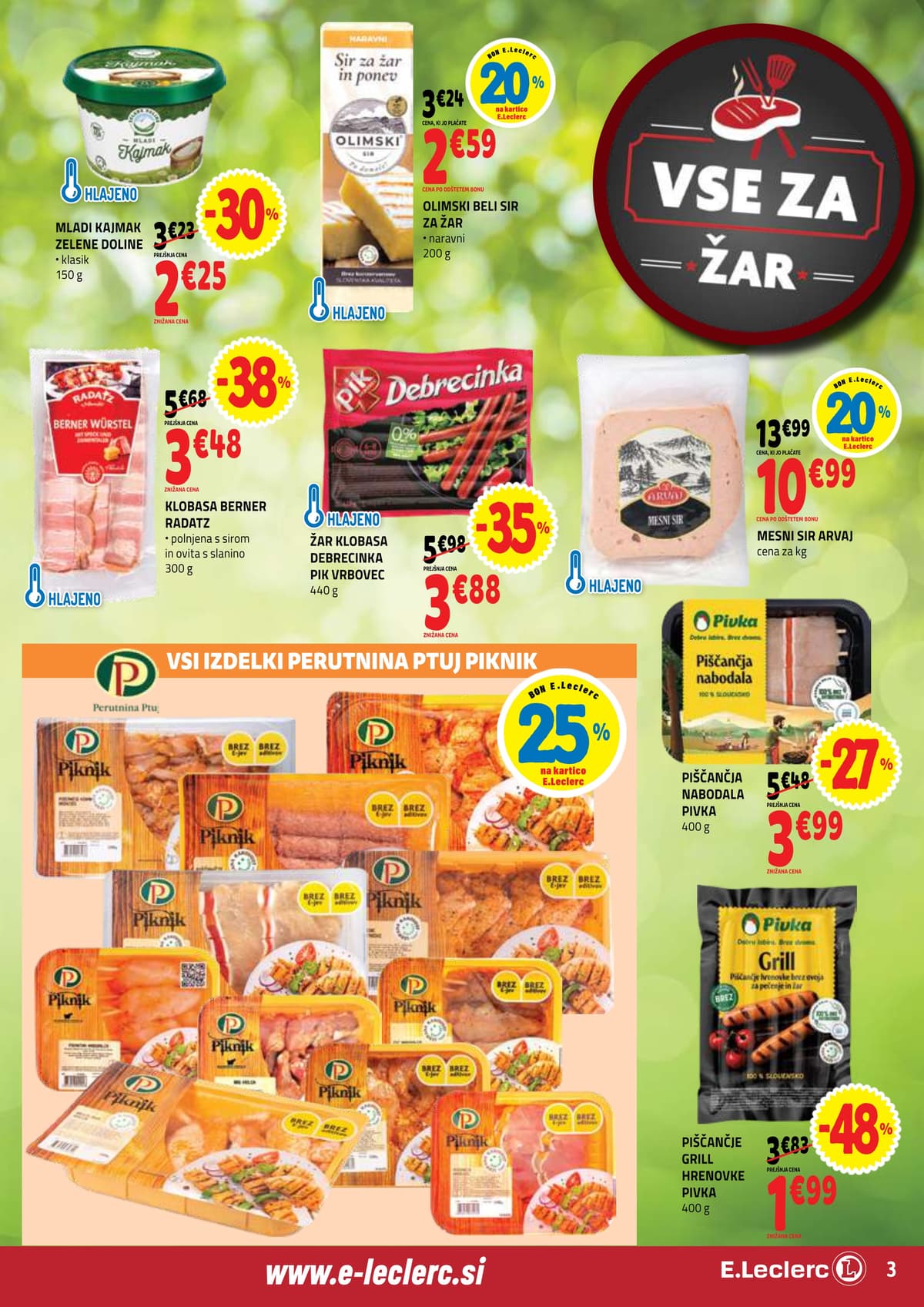 Stran 3. E.Leclerc kataloga - Akcijska Ponudba od 20.04.2026.