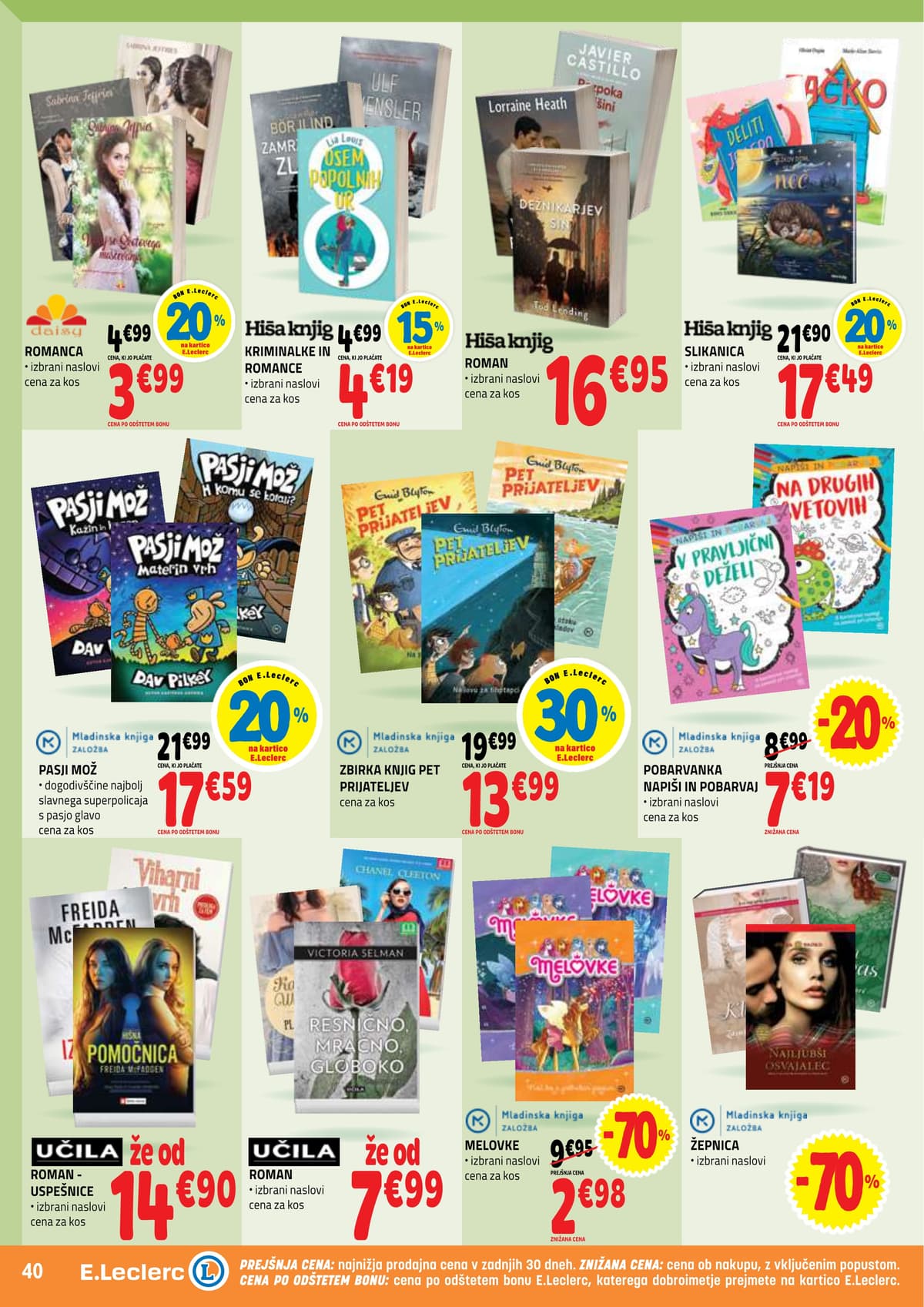 Stran 40. E.Leclerc kataloga - Akcijska Ponudba od 20.04.2026.