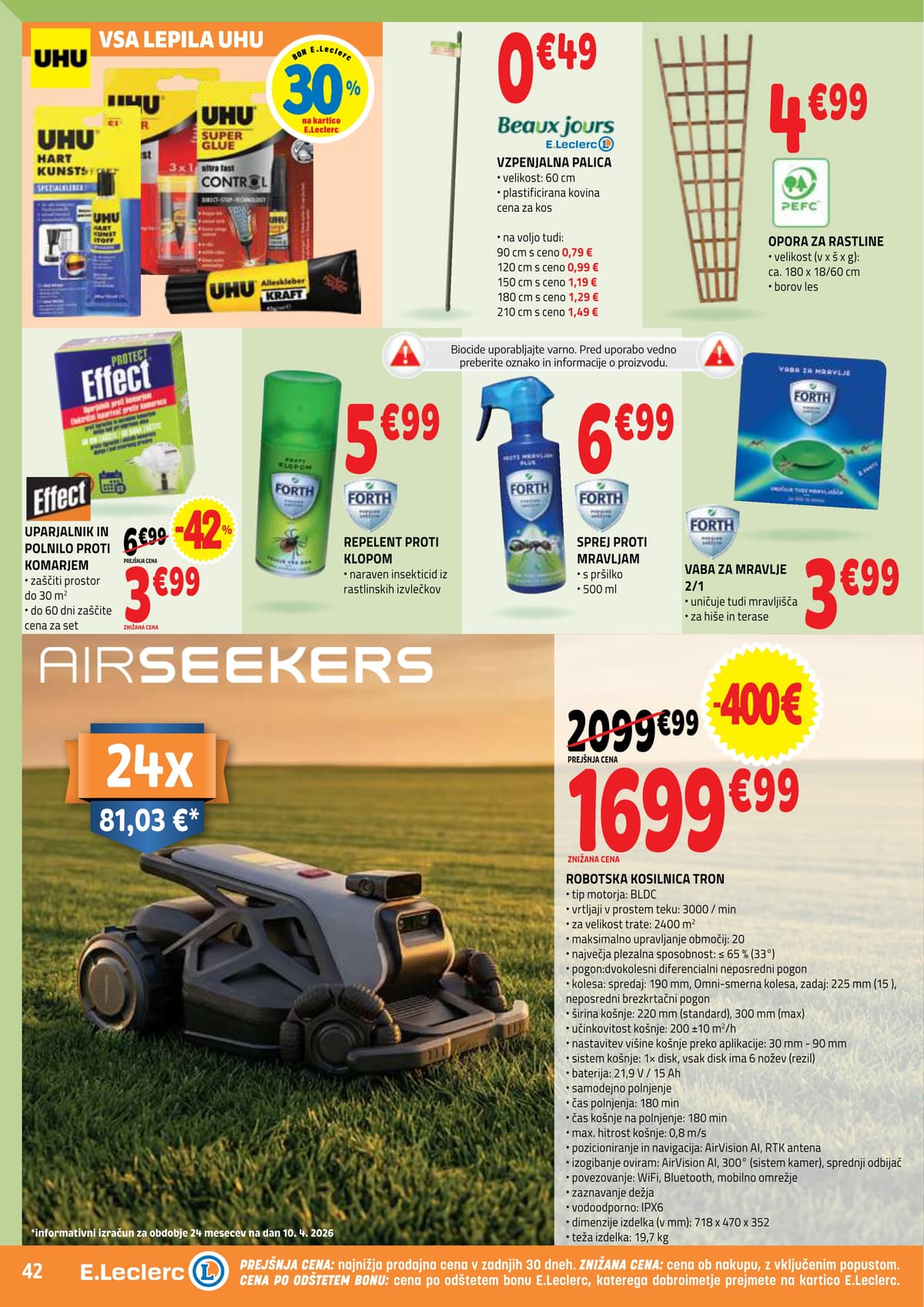 Stran 42. E.Leclerc kataloga - Akcijska Ponudba