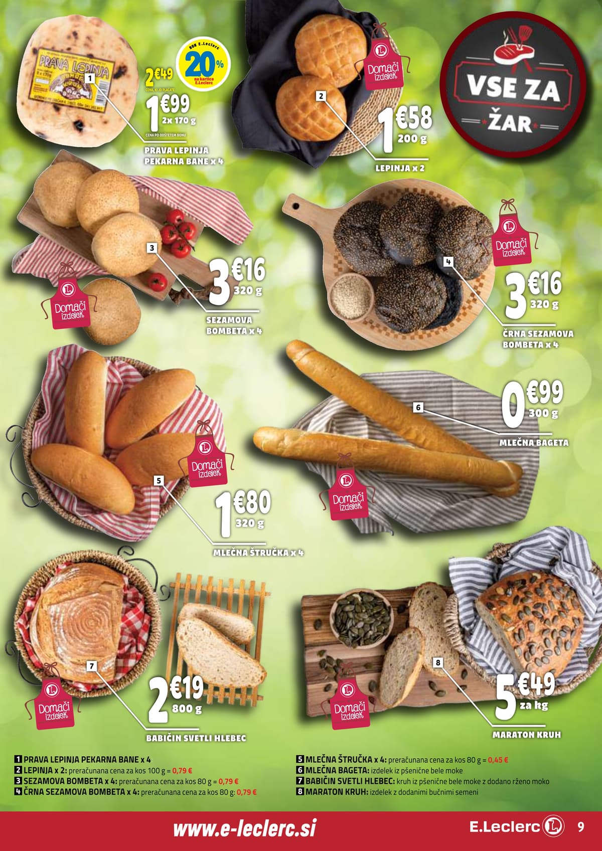 Stran 9. E.Leclerc kataloga - Akcijska Ponudba od 20.04.2026.