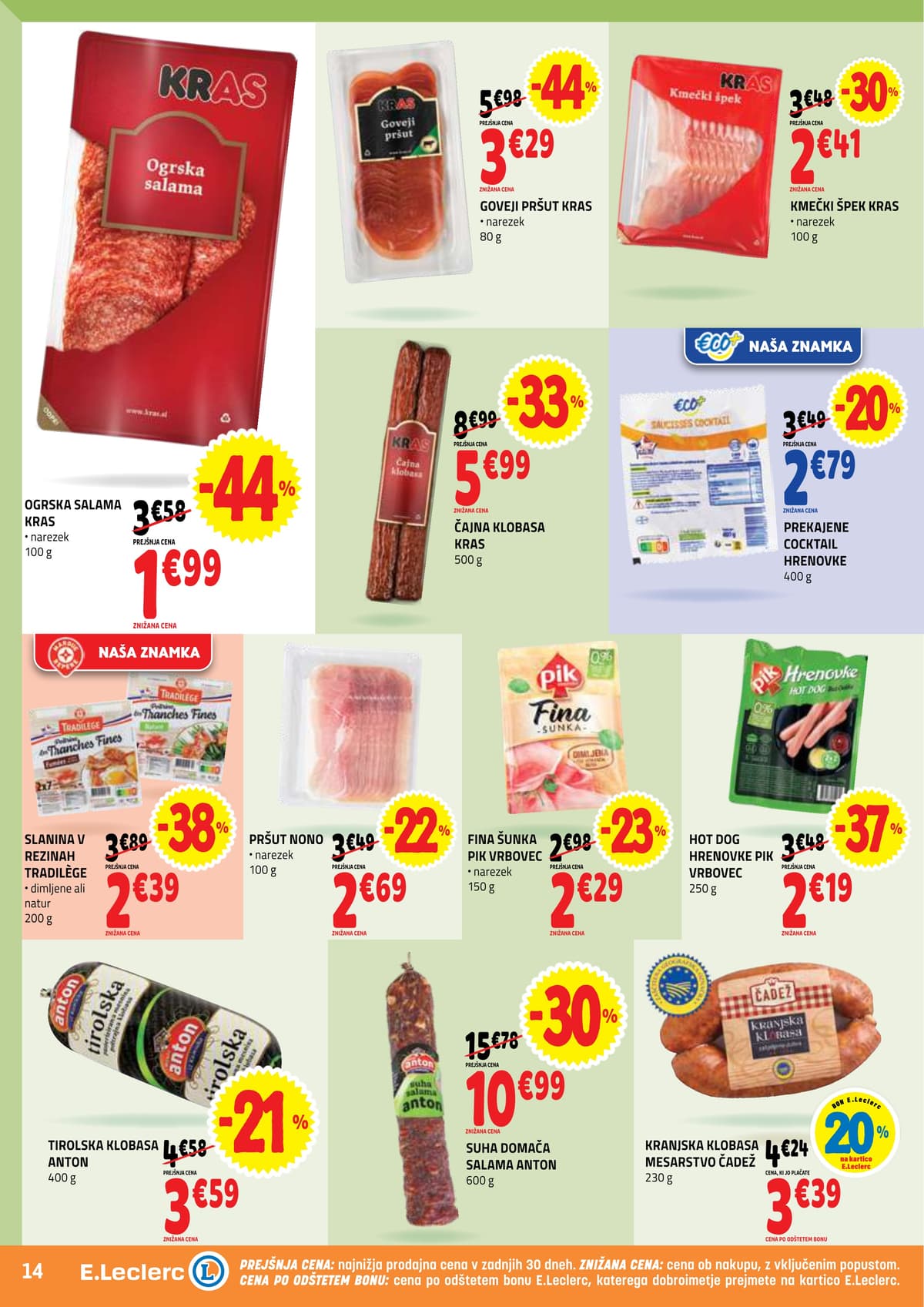 Stran 14. E.Leclerc kataloga - Akcijska Ponudba od 28.04.2026.