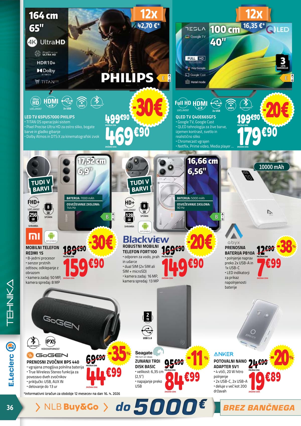 Stran 36. E.Leclerc kataloga - Akcijska Ponudba od 28.04.2026.