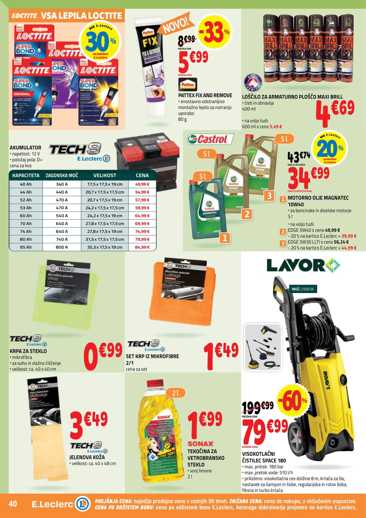 Stran 40. E.Leclerc kataloga - Akcijska Ponudba