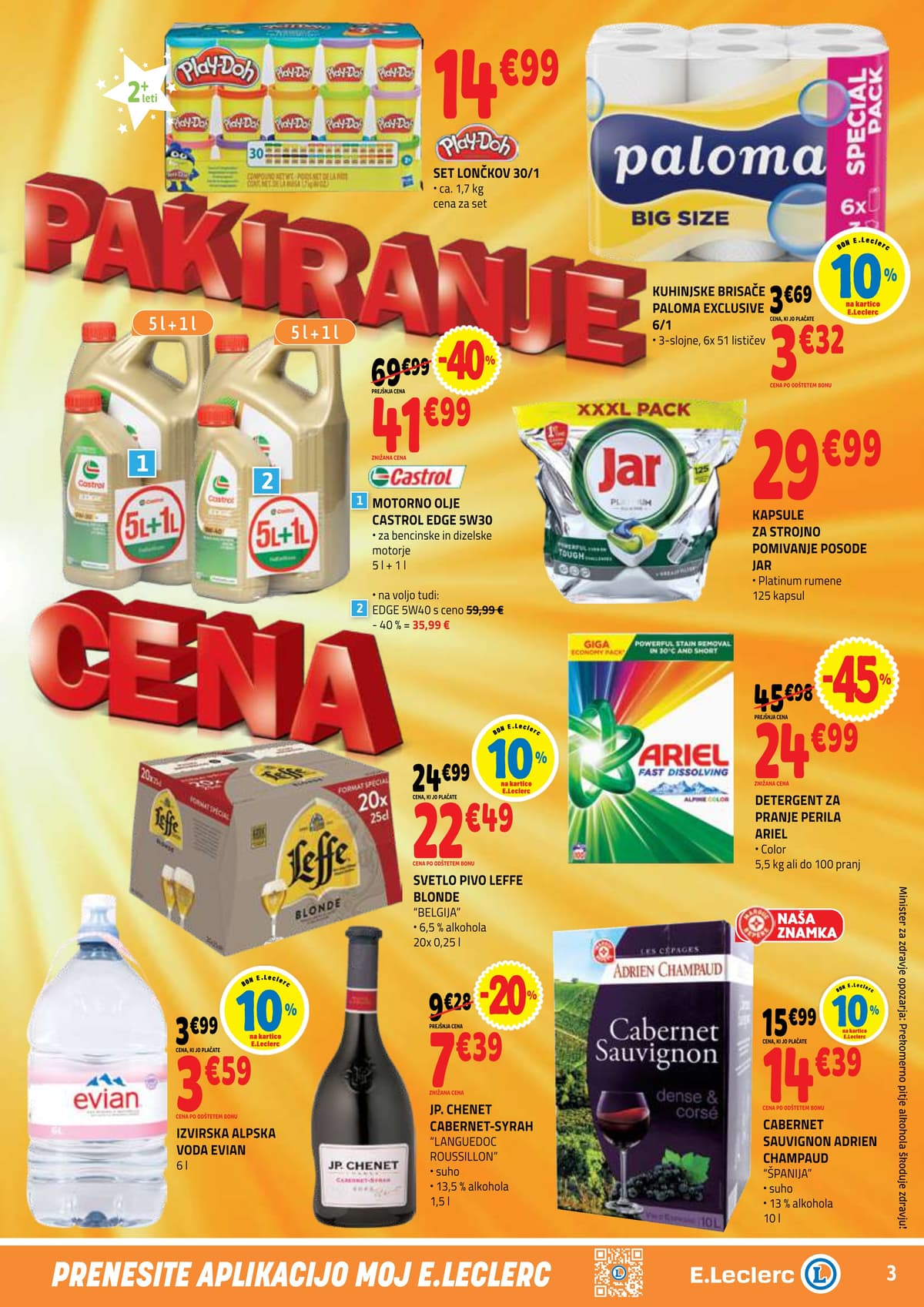 Stran 3. E.Leclerc kataloga - Akcijska Ponudba od 05.05.2026.