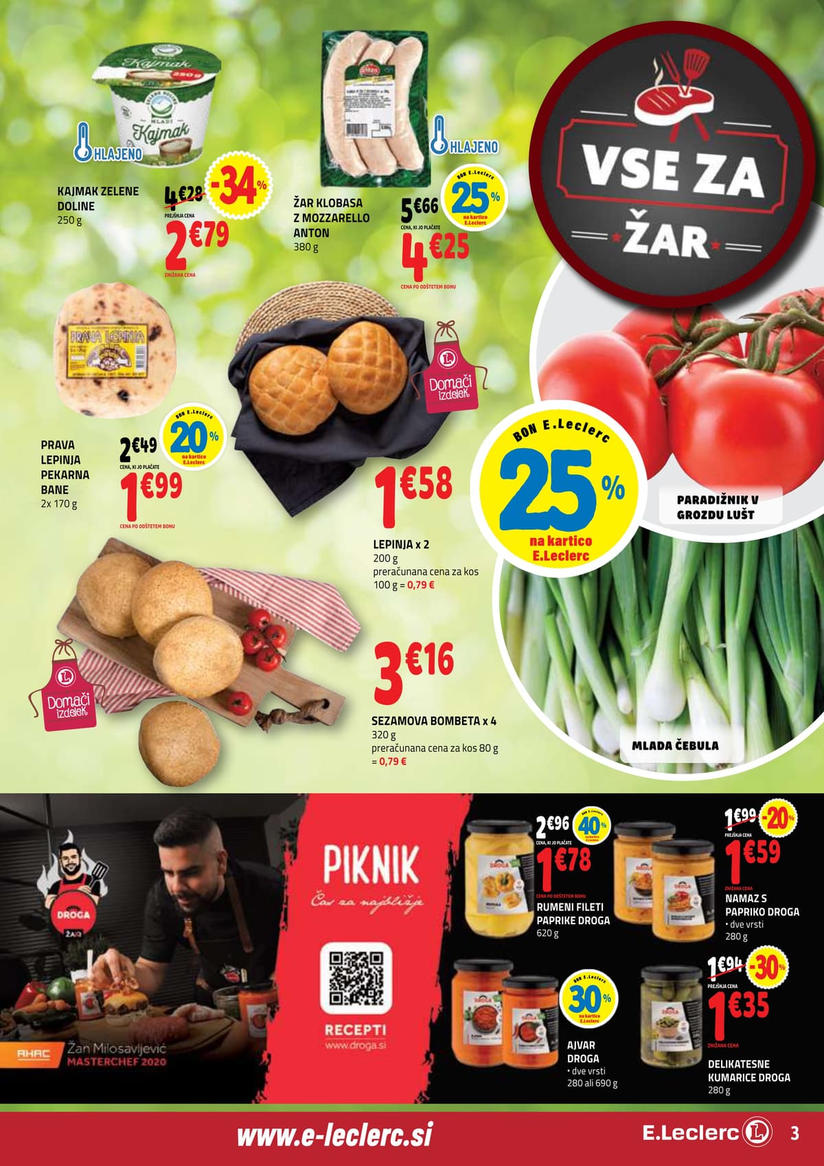 Stran 3. E.Leclerc kataloga - Akcijska Ponudba od 11.05.2026.